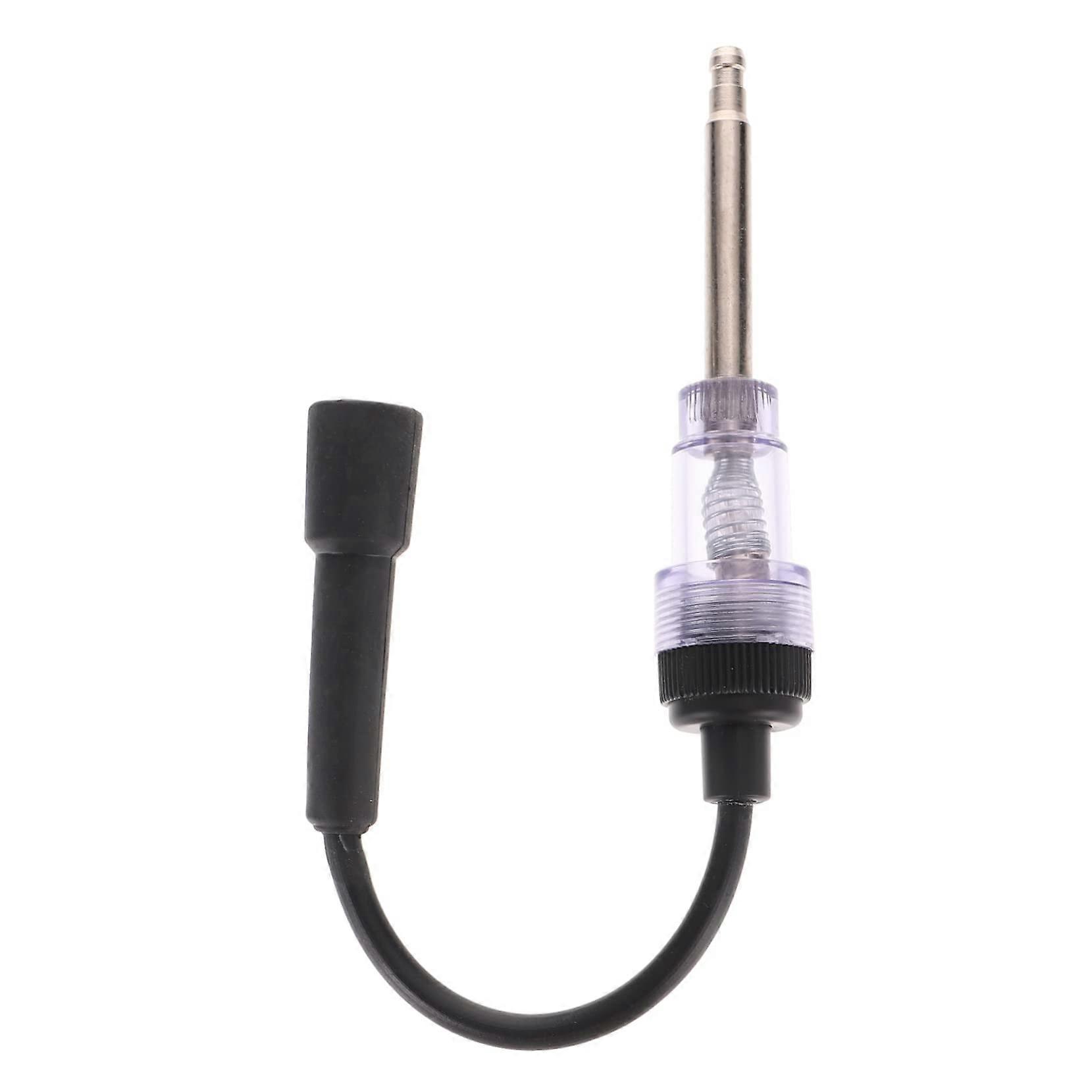 Ignition Tester, Inline Spark Plug Tester for Engine Diagnostics, Black Spark Plug Detection Tool, Automotive Compatibility