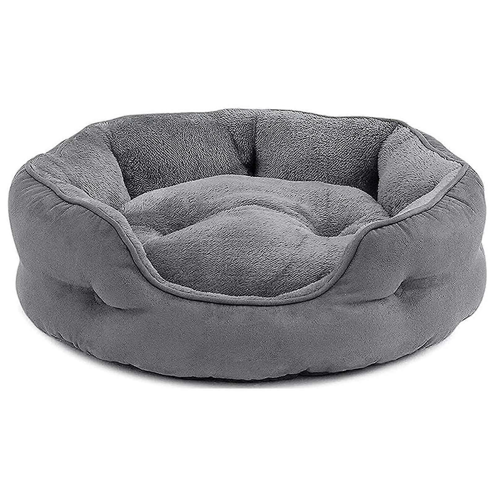 Washable Dog Bed Mattress Waterproof Large Cat and Puppy Bed Removable Reversible Cushion Non-Slip Bottom S