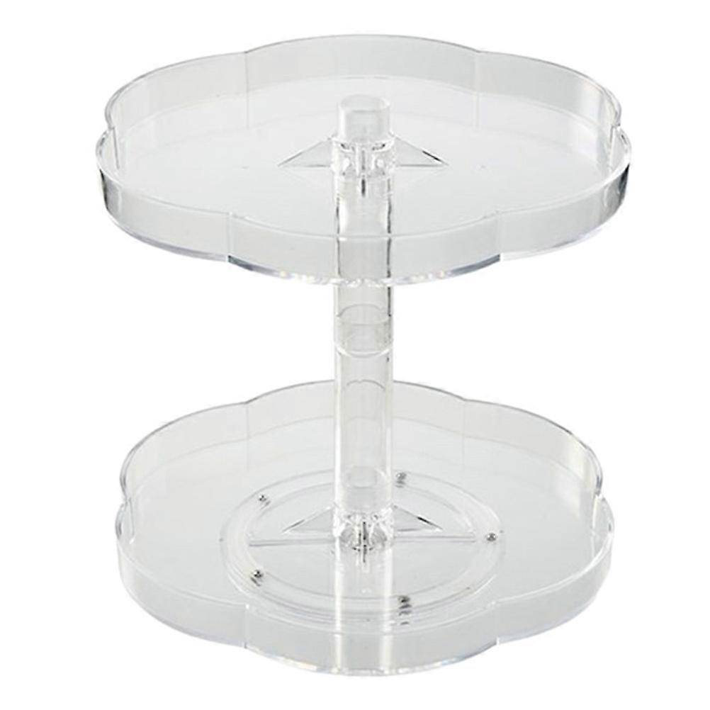 Multifunctional Seasoning Tray Rotatable Organizer For Cookers 25.5X21CM Transparent Easy To Clean 1Pack