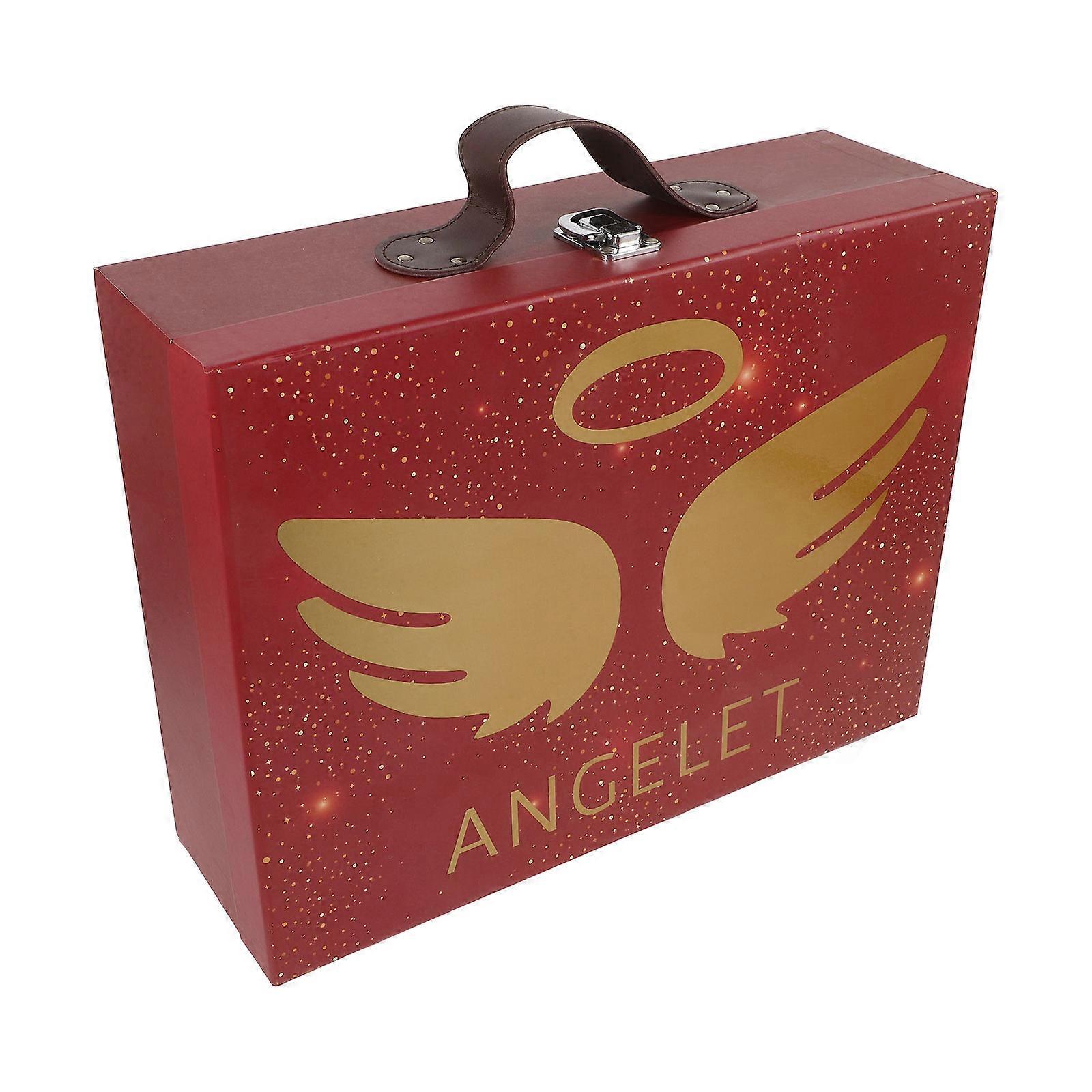 Small Handheld Suitcase Gift Box Decorative Festival Wrapper Multi Color Storage Use