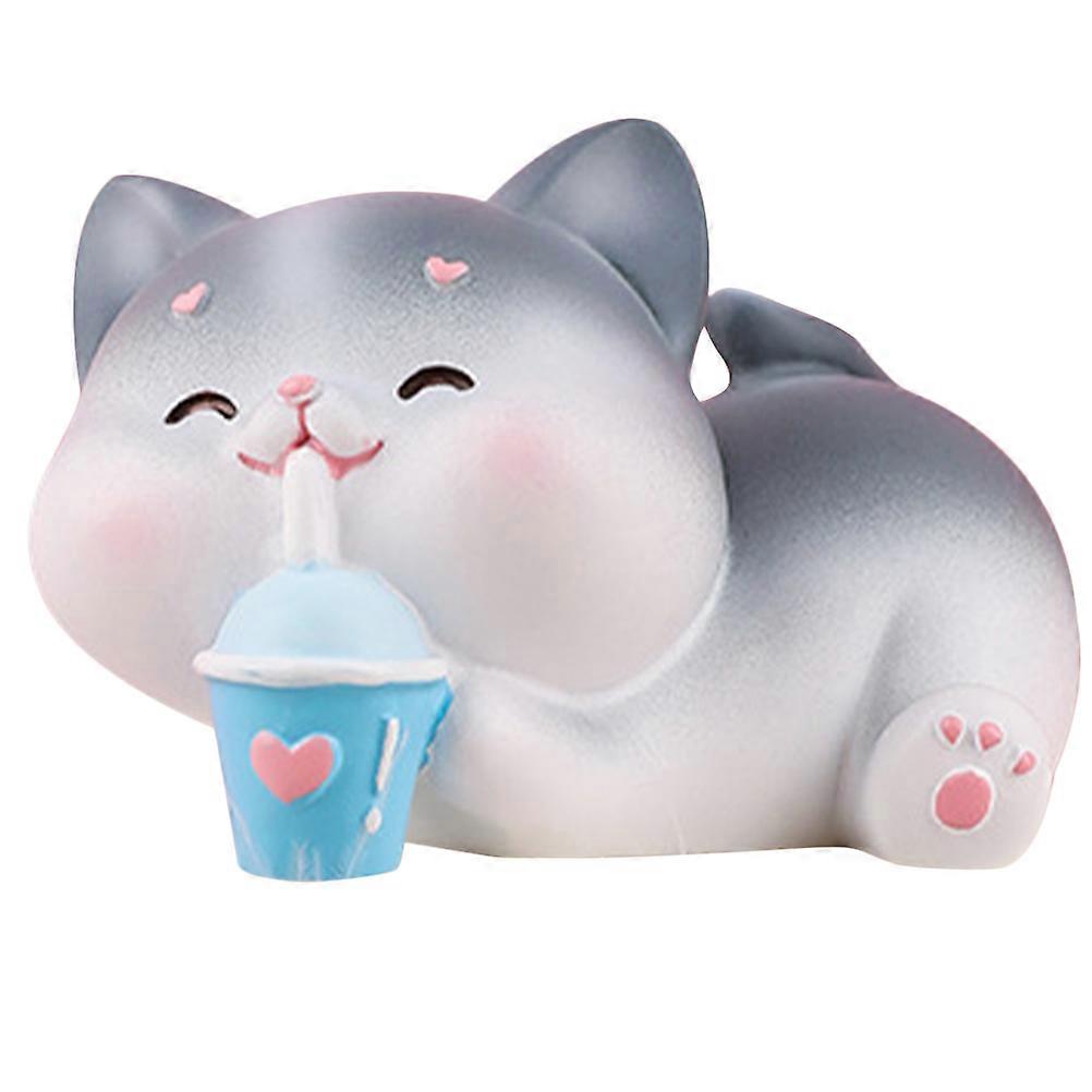 Chic Designed Animal Shaped Resin Figurines For Car And Office In Multi Color 1Pack