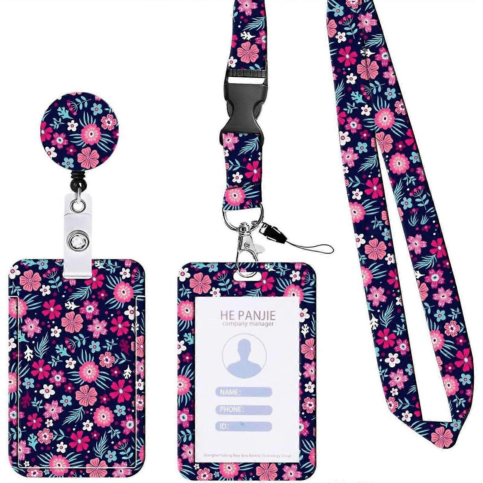 Handy ID Holder with Lanyard Flip Case  Wrist Strap Keychain