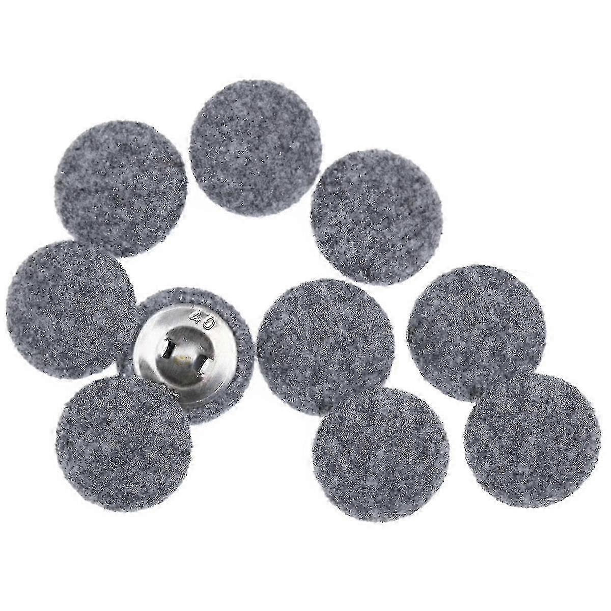 2025 10PCS Fabric Cloth Covered Buttons with Metal Buttons for Suits Gowns Blouses Sweaters Fabric Buttons Grey 25mm