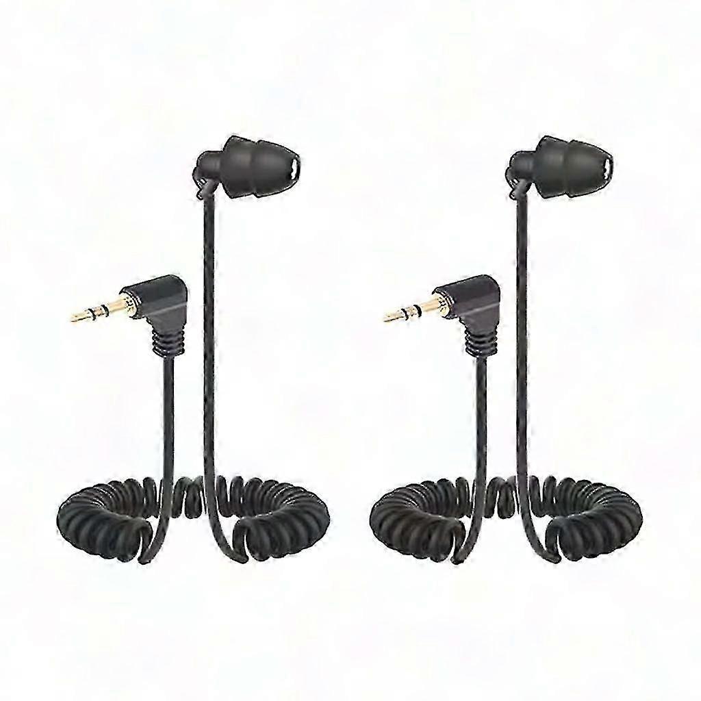 Single Ear Earbud with 3.5mm Jack - Spring Headset for One Ear Listening