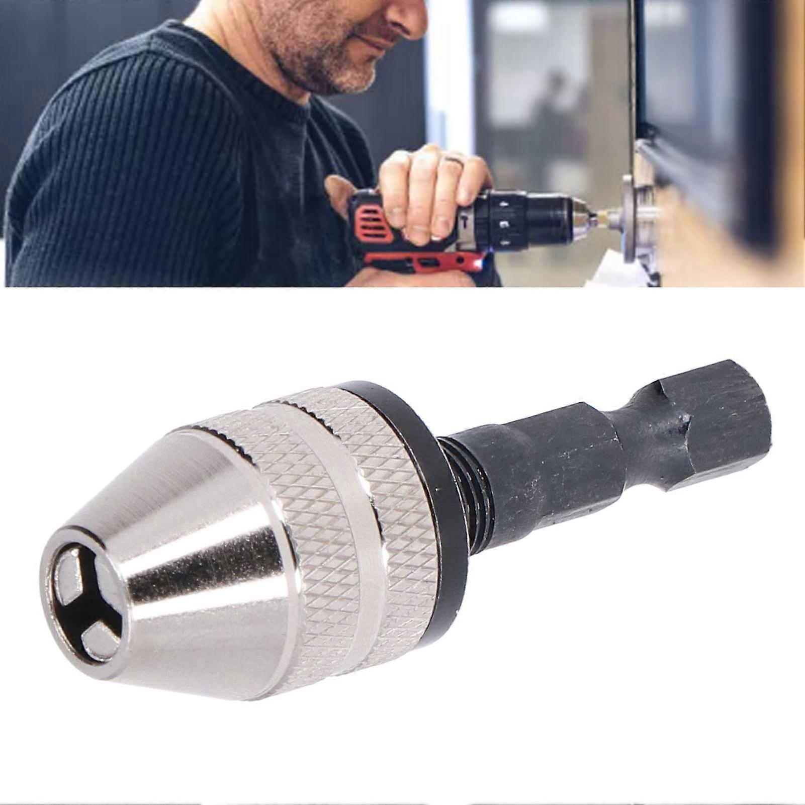 Electric Grinder Drill Chuck Hexagonal Shank Three Jaw Self Centering Drill Chuck