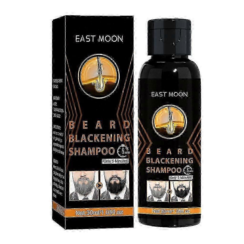 Bartschwärzungsshampoo Bartfärbemittel-Shampoo zur Reduzierung der weißen Bartfarbe