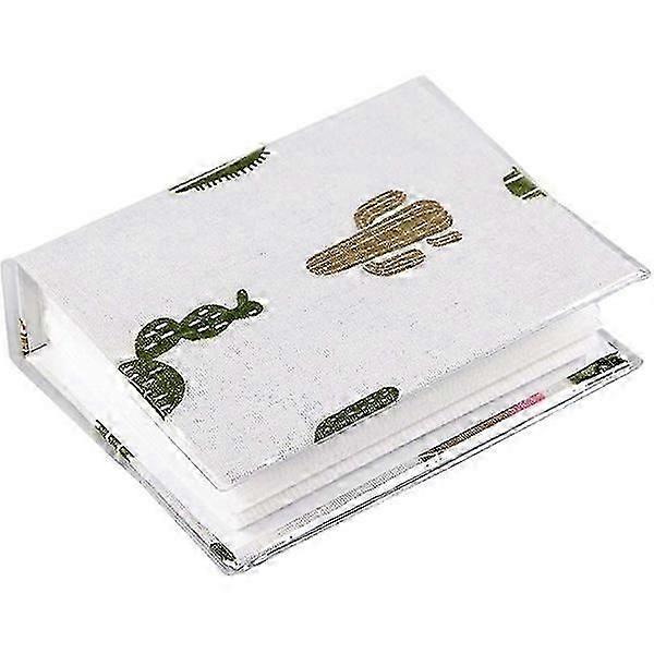 Fabric Photo Album with 100 Pockets, Photo Storage Case for 4x6 Pictures with