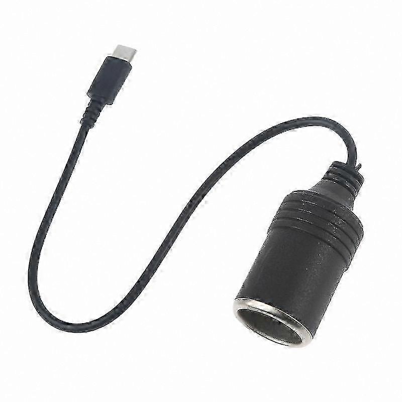 Type C PD to 12V Car Lighter Socket Power Cable for Fast Charging Devices
