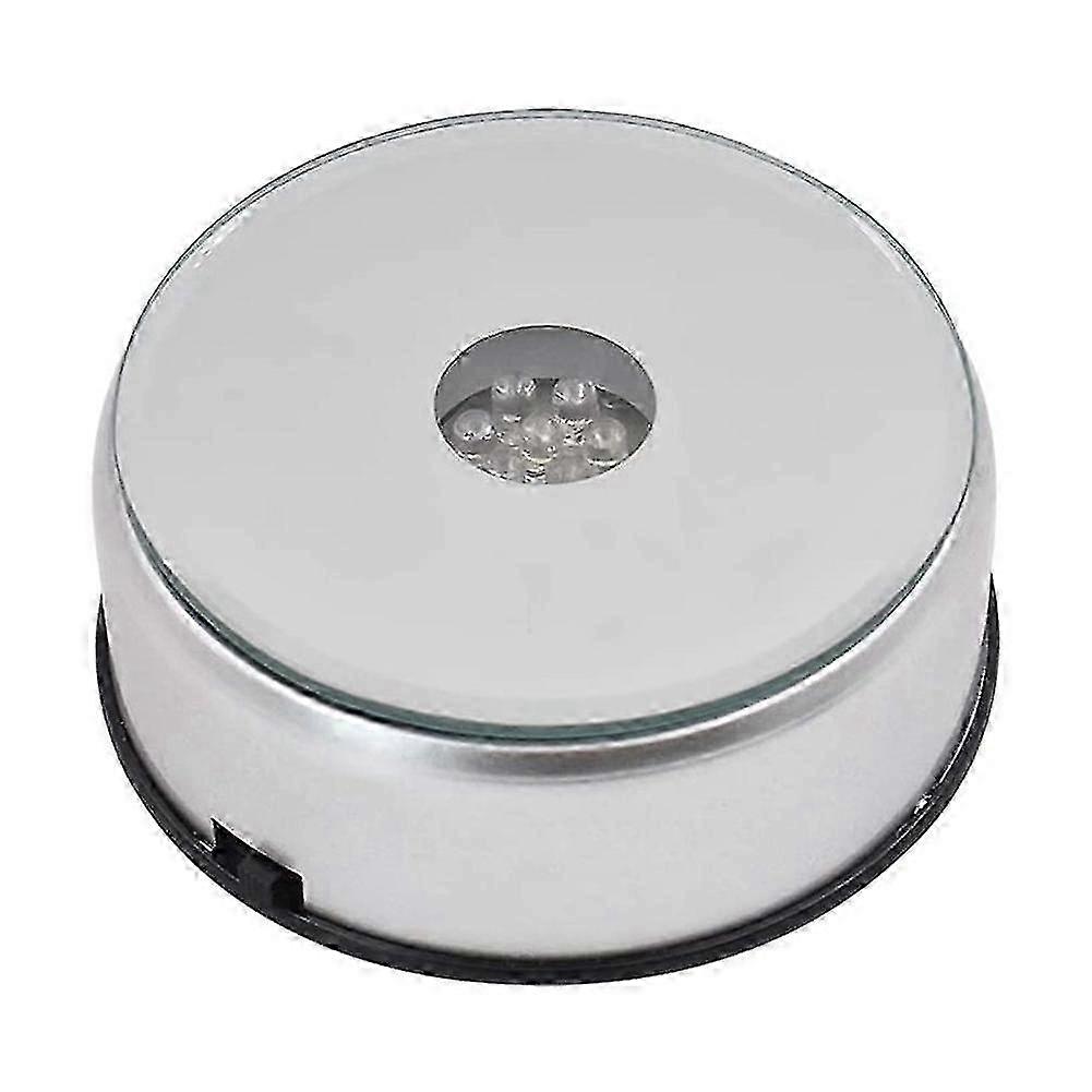 Display Turntable Base for Crystals Glass Art,LED Colored Rotating ...