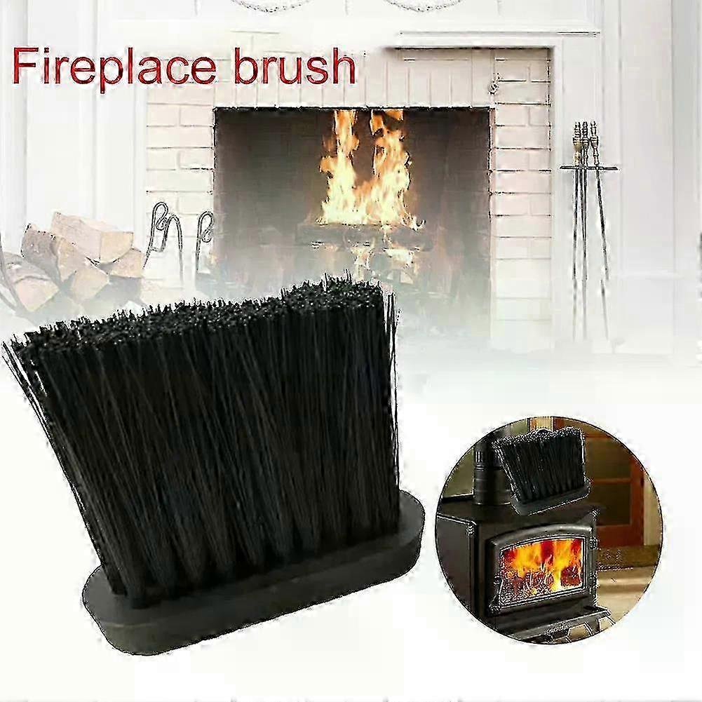 2Pcs Fireplace Brush Maintenance Brushes Cleaner With Plastic Handl...