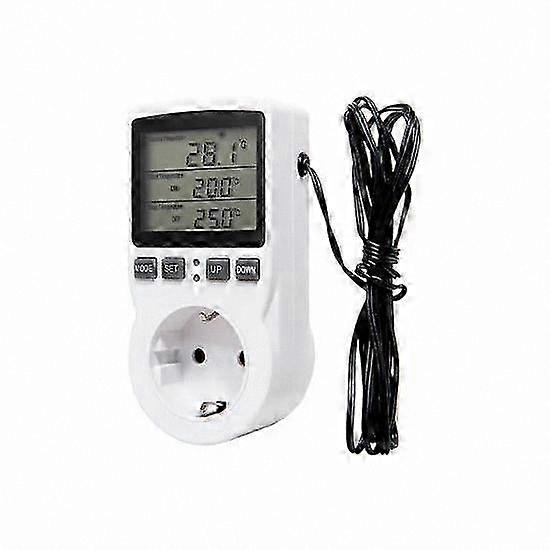 Smart Thermostat Socket with EU Plug and Temperature Probe for HVAC Control