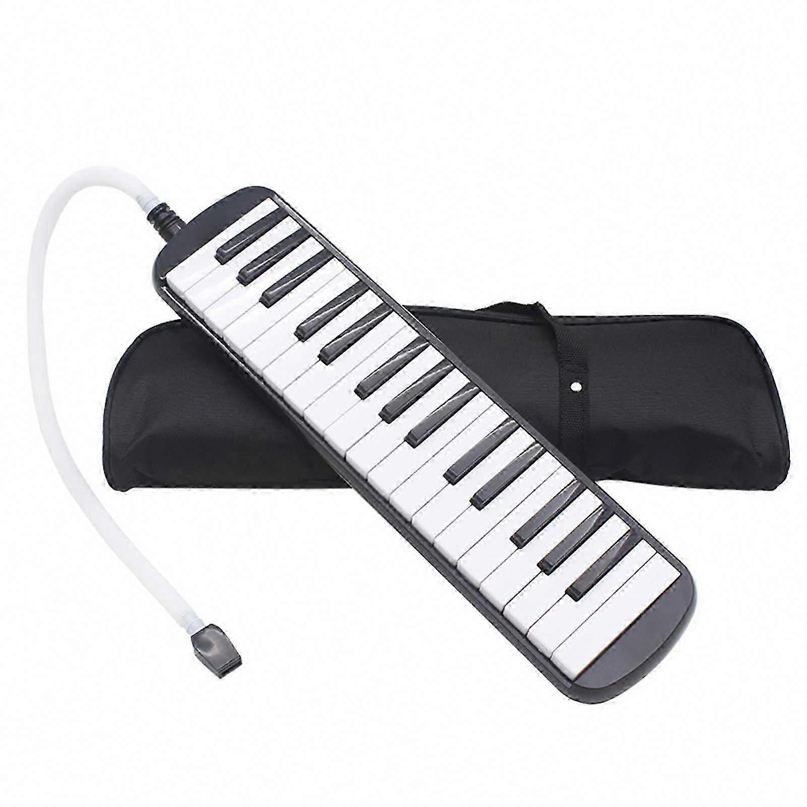 32 مفتاحا ميلوديكا ، لوحة مفاتيح بيانو سوبرانو هوائية مع 2 أبواق ، أنبوب طويل وحقيبة حمل للمبتدئين