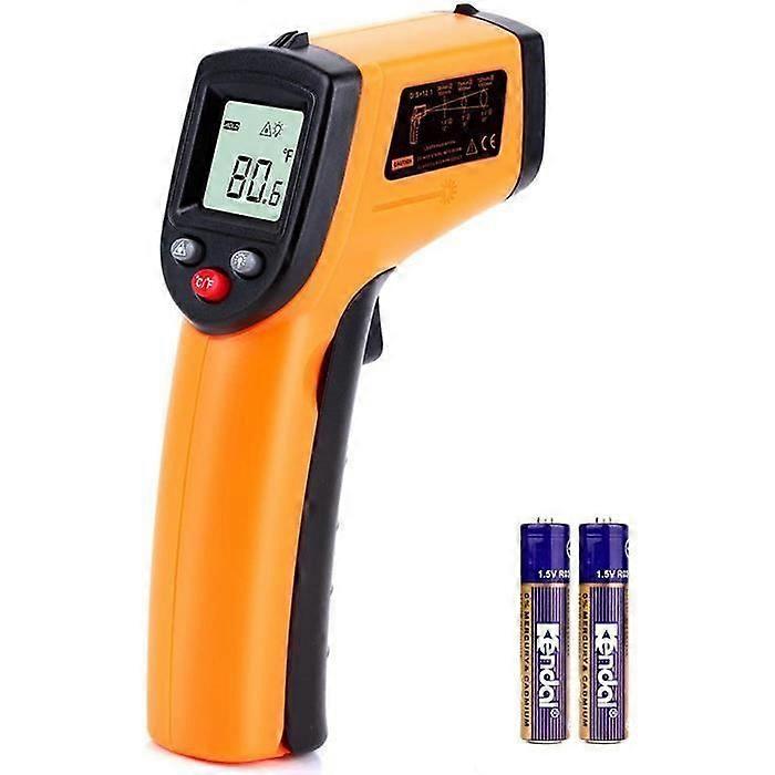 Kitchen Thermometer - BRAND - Infrared Laser -50C to 400C - Backlit LCD Screen - Non-Contact Measurement
