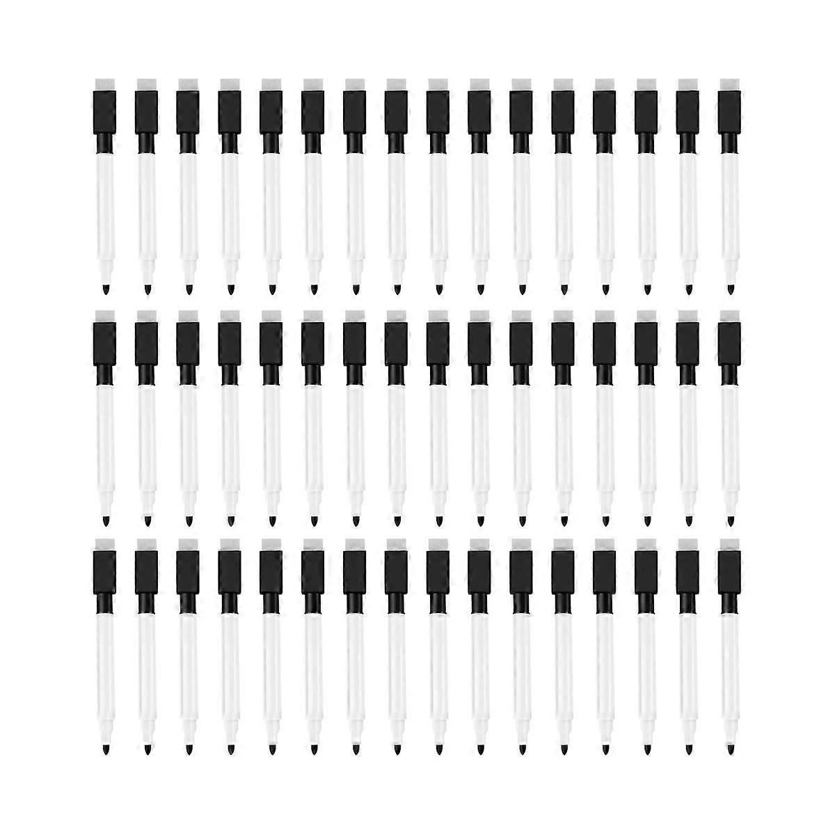 Magnetic Whiteboard Pen Erasable Marker, 48Pack Whiteboard Markers Dry Erase Marker with Eraser Cap