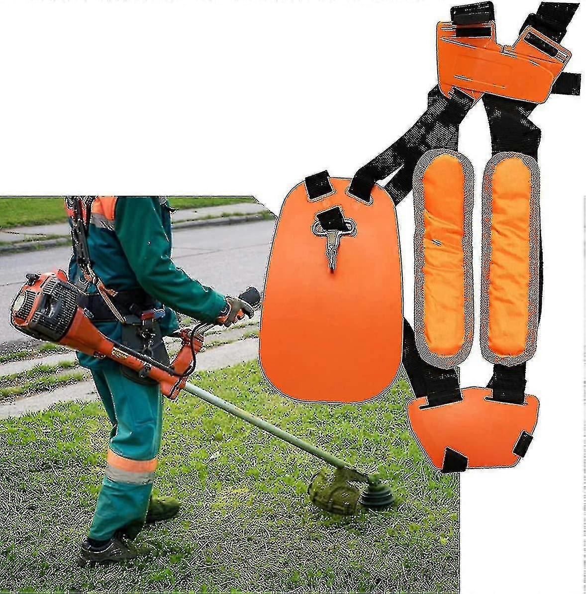 Grass Trimmer Support Harness with Adjustable Shoulder Strap