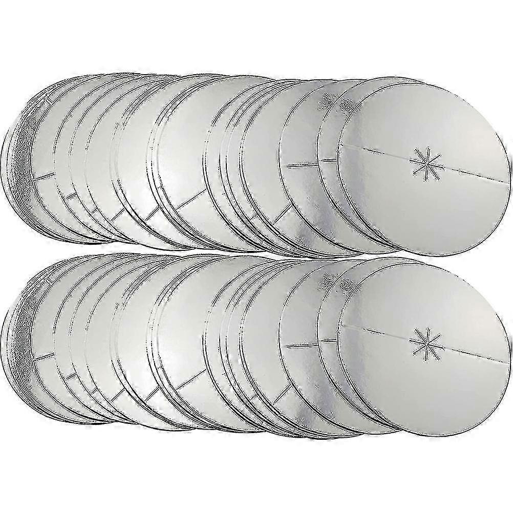 100pcs weiße Pappe Kerzen Tropfschutz für Serviertabletts Bobeche Catcher