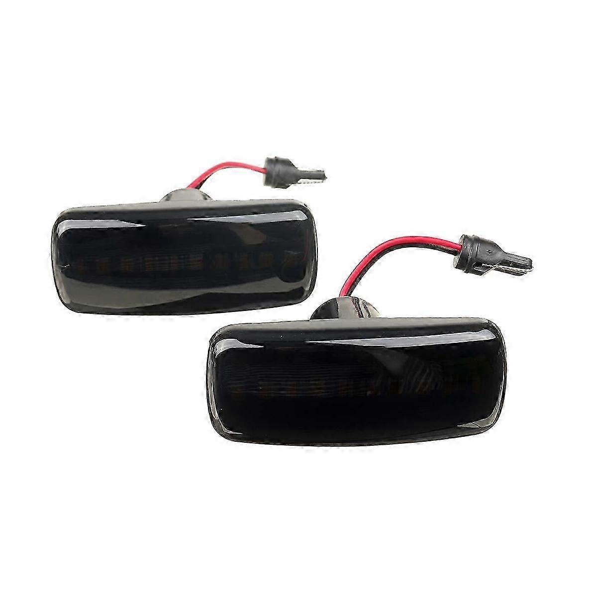 For 200 300C Sebring Nitro Compass Car LED Side Marker Light Turn Signal Light Black