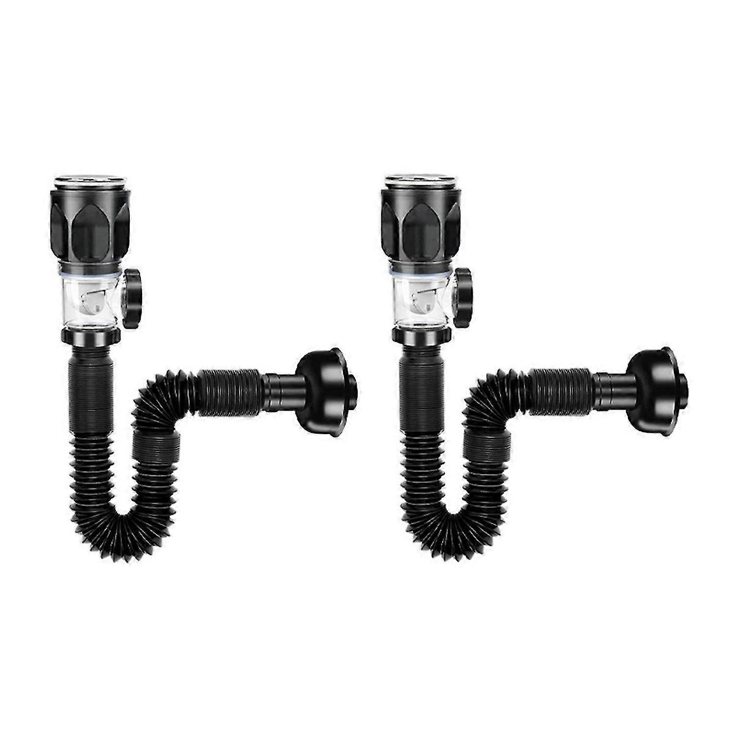 Flip- Sink Drain Retractable Deodorizing Filter 2PC