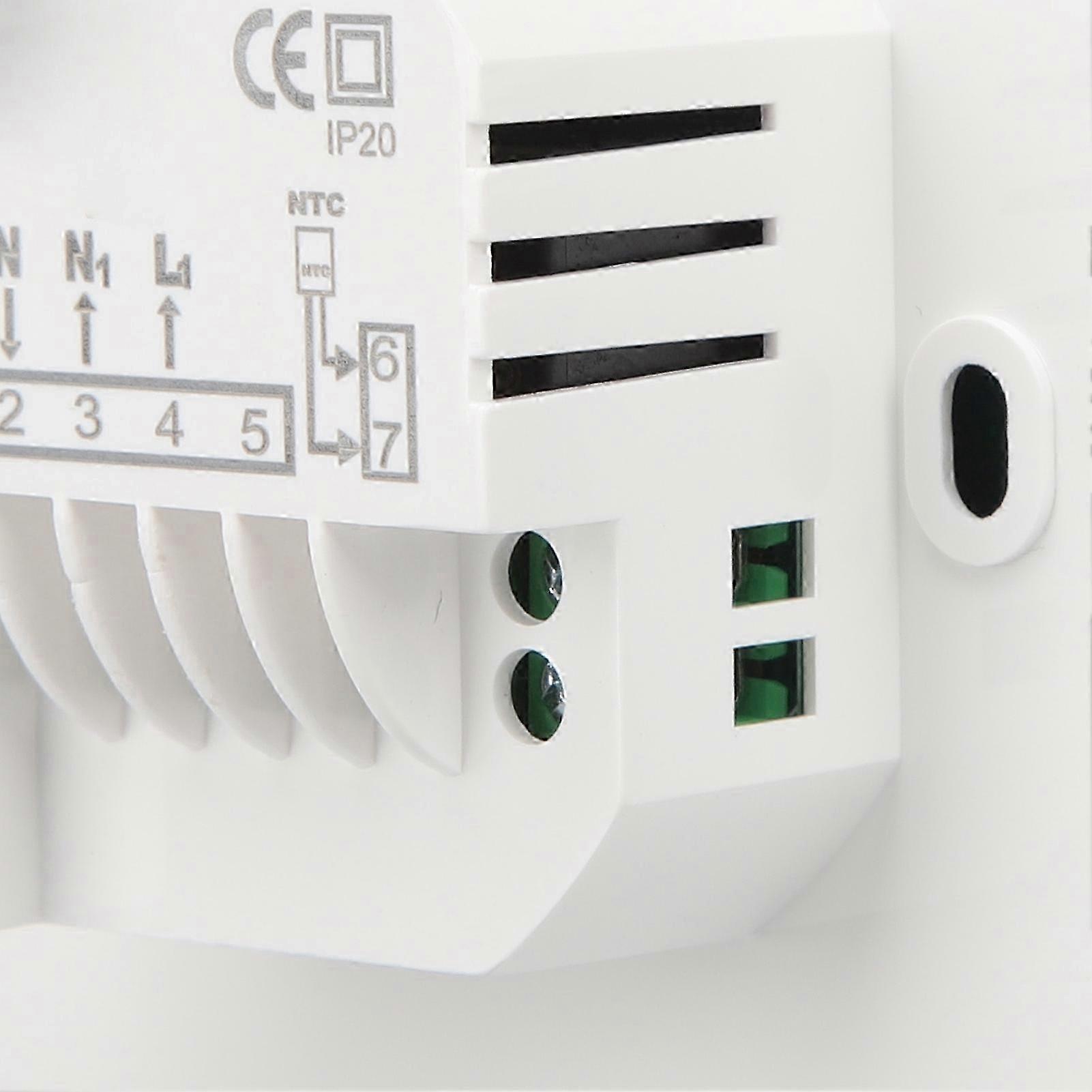 WiFi-Linkage 4400W LCD Touch Screen Floor Heating Thermostat, 5 - 60°C Setting, AC 90 - 240V 3A 2025