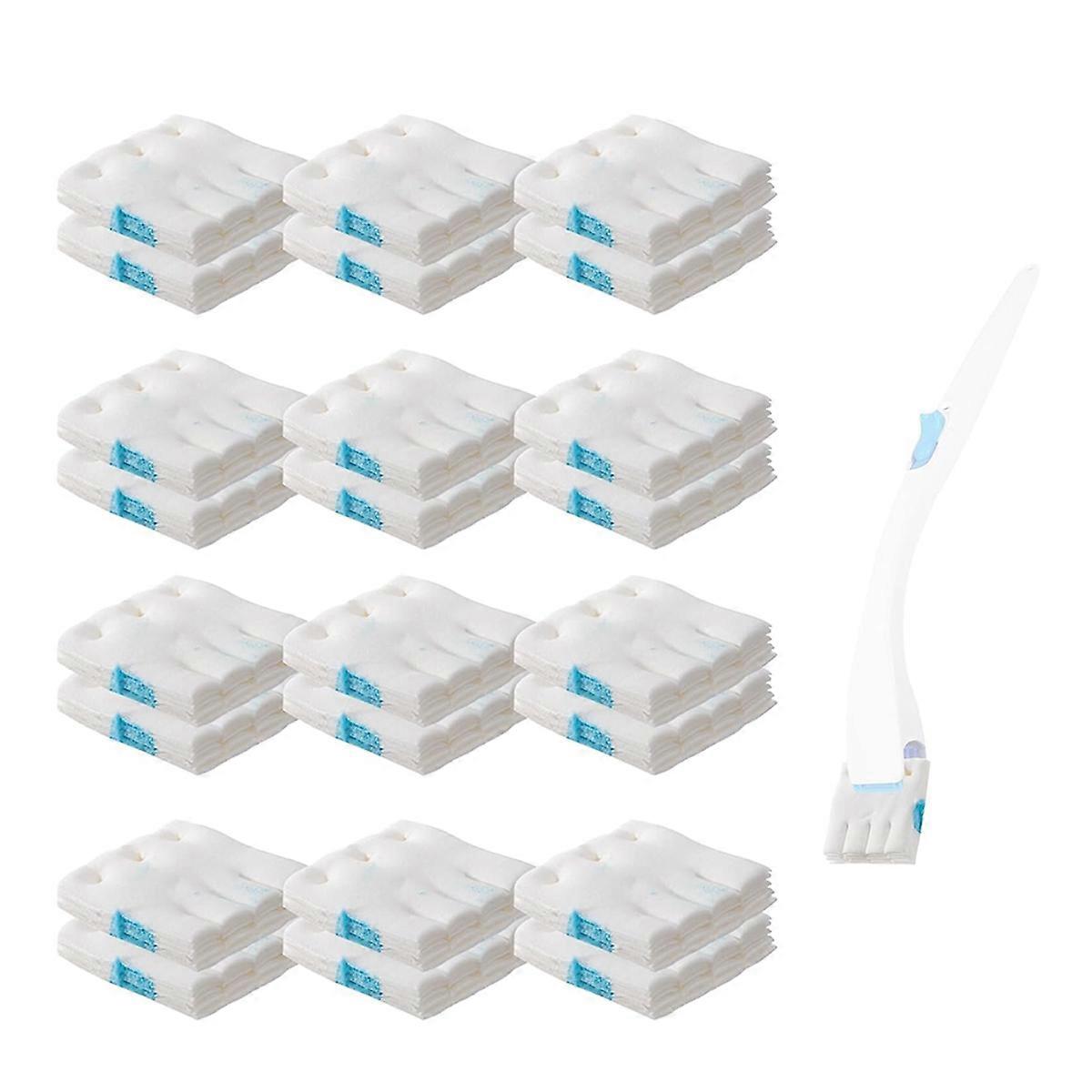 24 Pack Flushable Refills for Toilet Bowl Brush, Disposable Cleaner Refills Pads