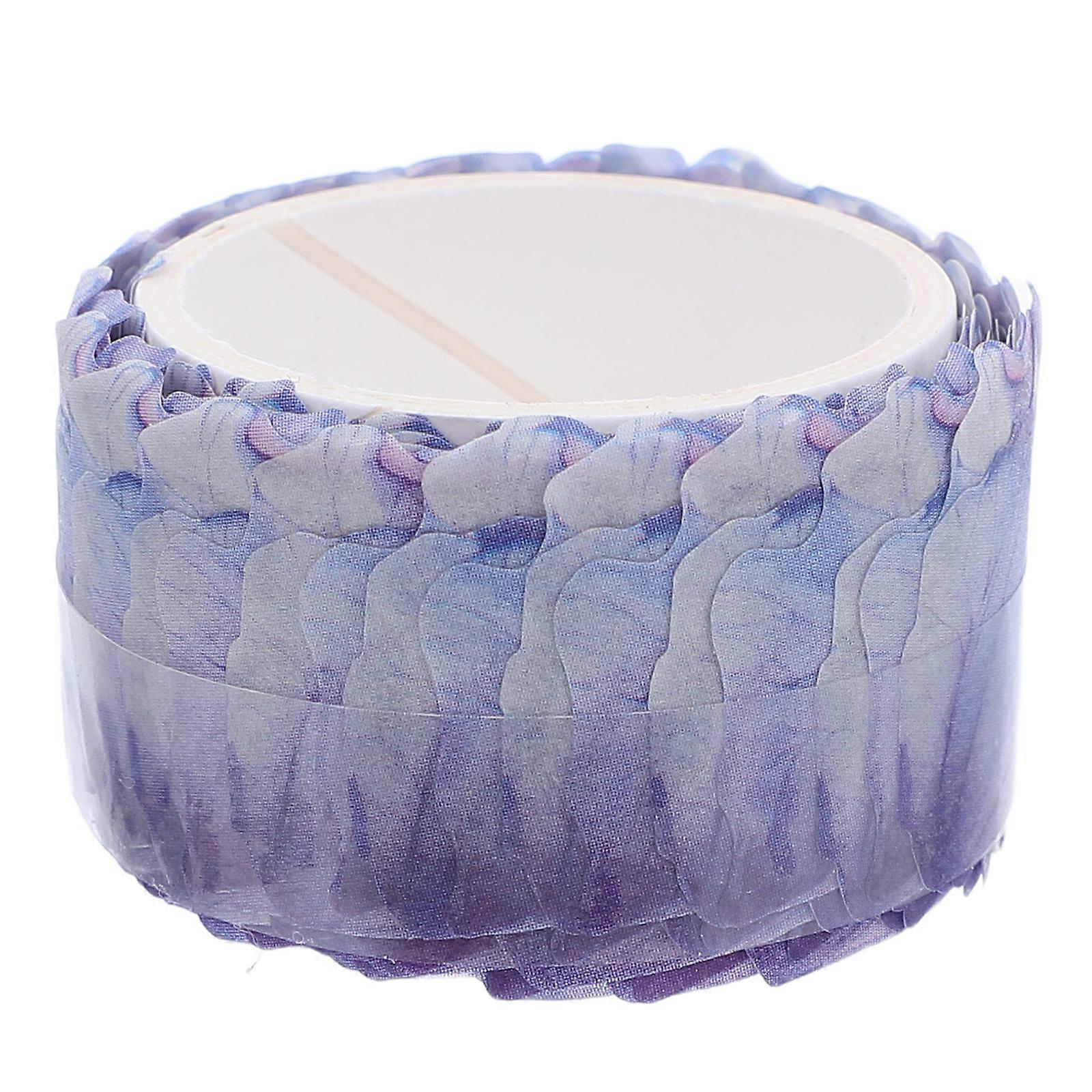 Decorative Washi Tape Petal Stickers for DIY Crafts with Clematis Design
