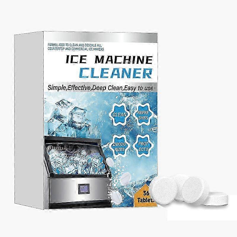 Ice Machine Cleaner Maker Descaler - 36 Clean Tablets for Ice Machine, Compatible with Opal, Kitchenaid, Helps Remove Hard Wate