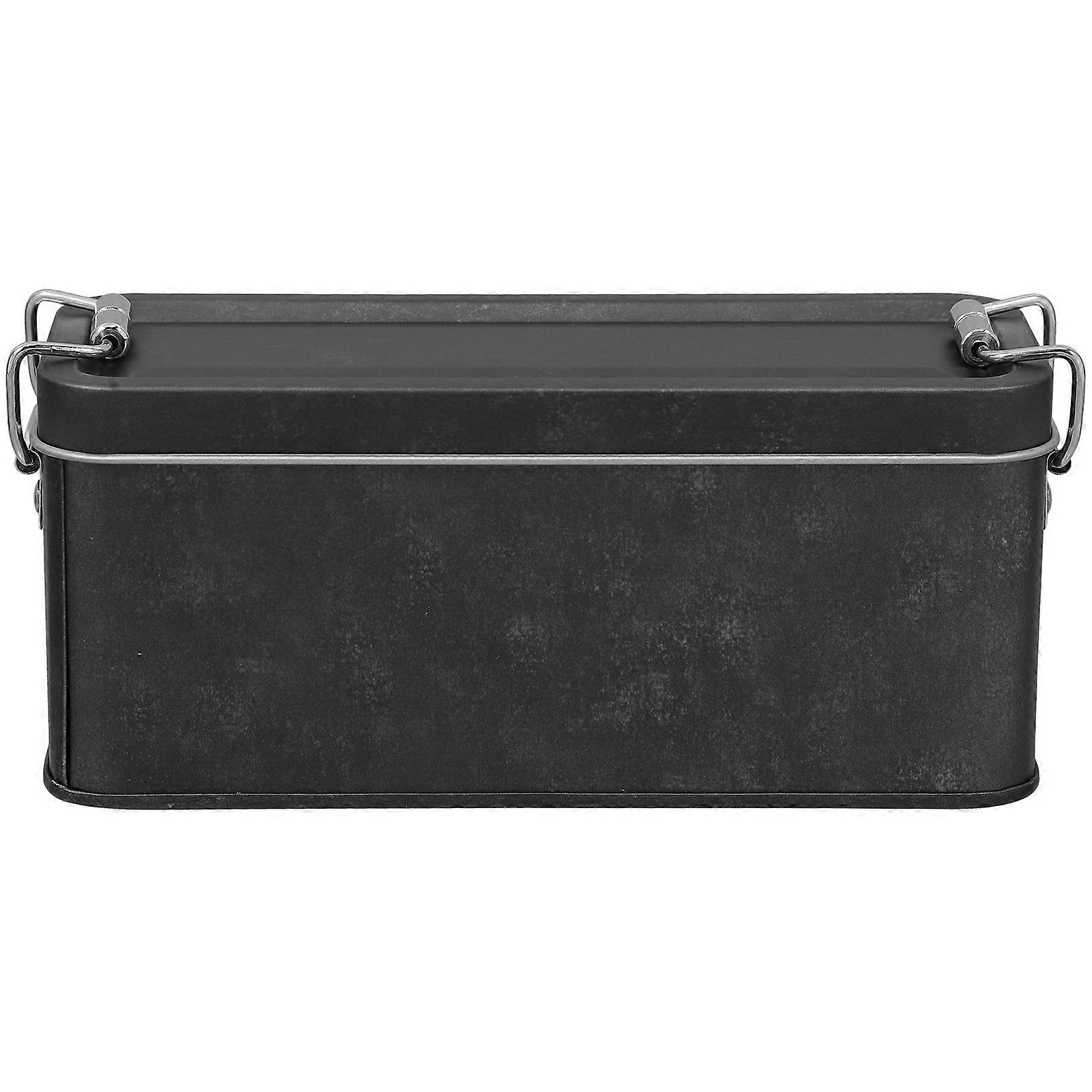 Decorative Metal Tin Box for Multipurpose Storage with Lid 3Pcs