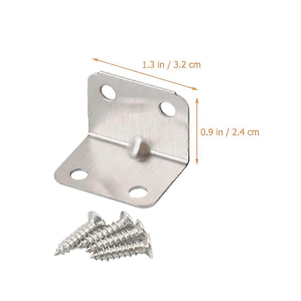 Small Corner Bracket Stainless Steel Corner Brace for Garden 30Pcs