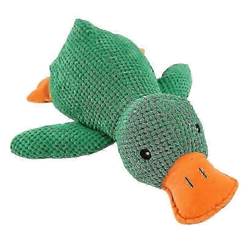 Calming Duck Chew Toy with Soft Squeaker for Dogs, Stuffing-Free Design for UK Pets