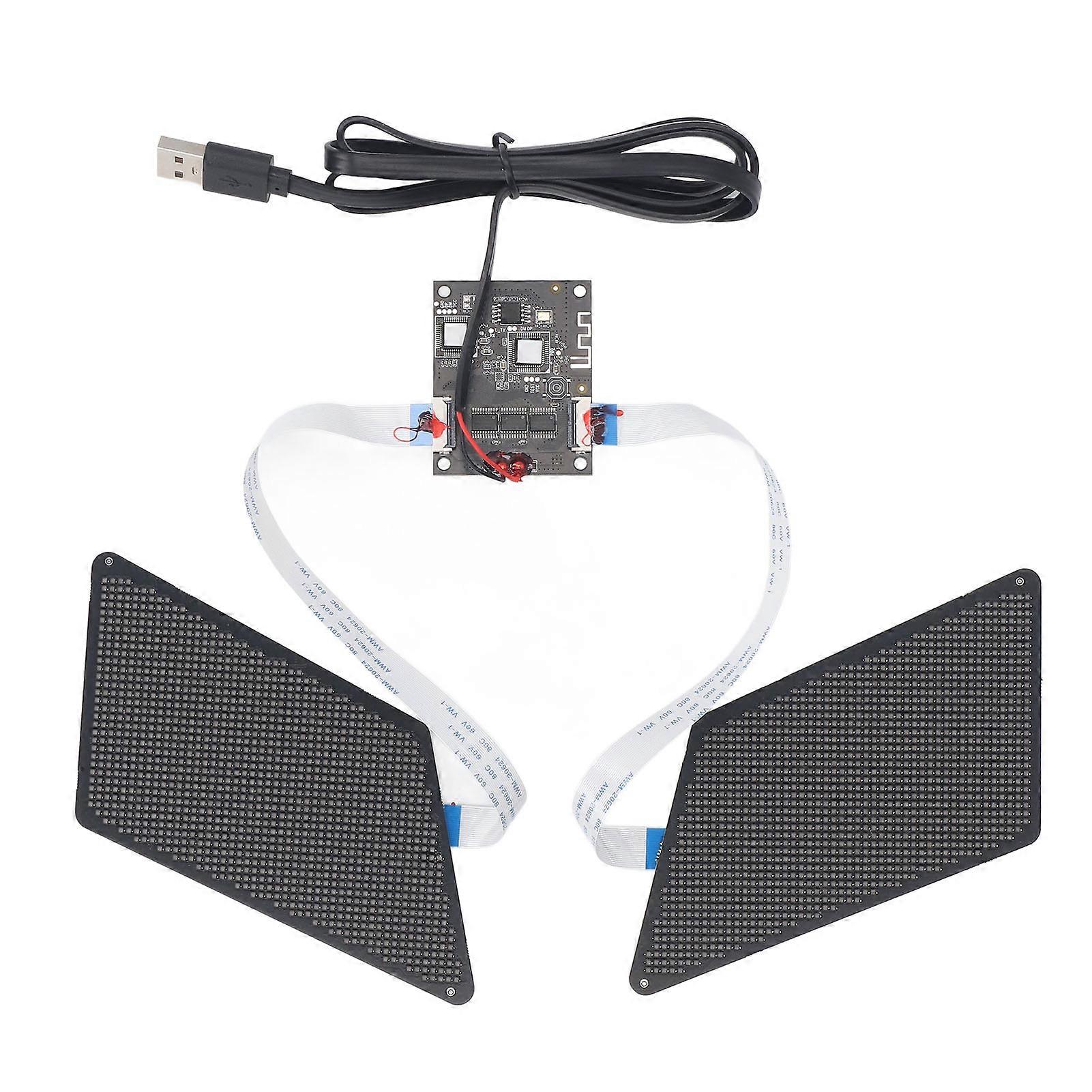 Panneau LED Eye, résolution 48 x 96, contrôlé par application BT, alimenté par USB, pour animation de mots et d'images