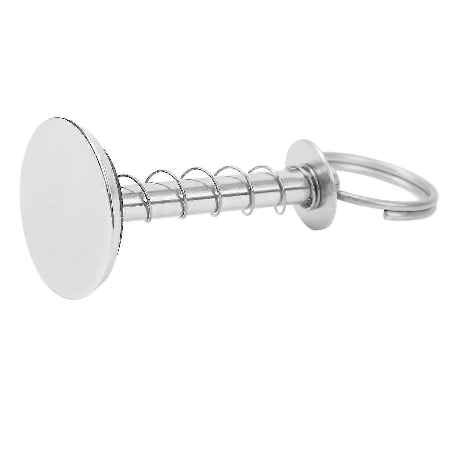 Hatch Cover Pull Handle With Hidden Spring Pin Button 1/4 Inch Diameter Stainless Steel 304 Handle For Marine Boat Yacht