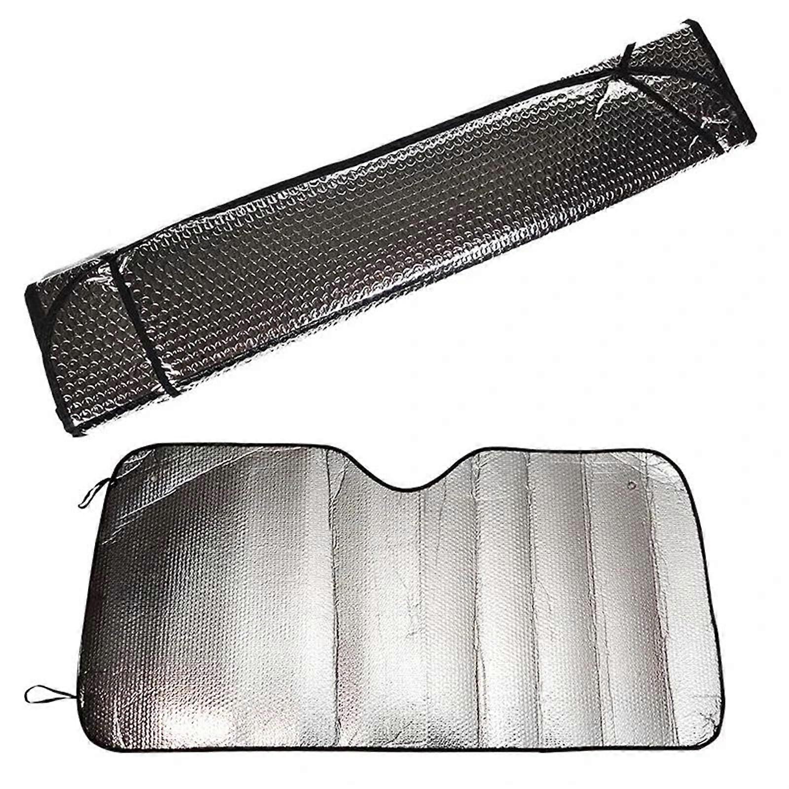 Car Window Blind Universal Front Window Sunshade UV Protection 150x80cm Windshield Visor Curtain Sunshade