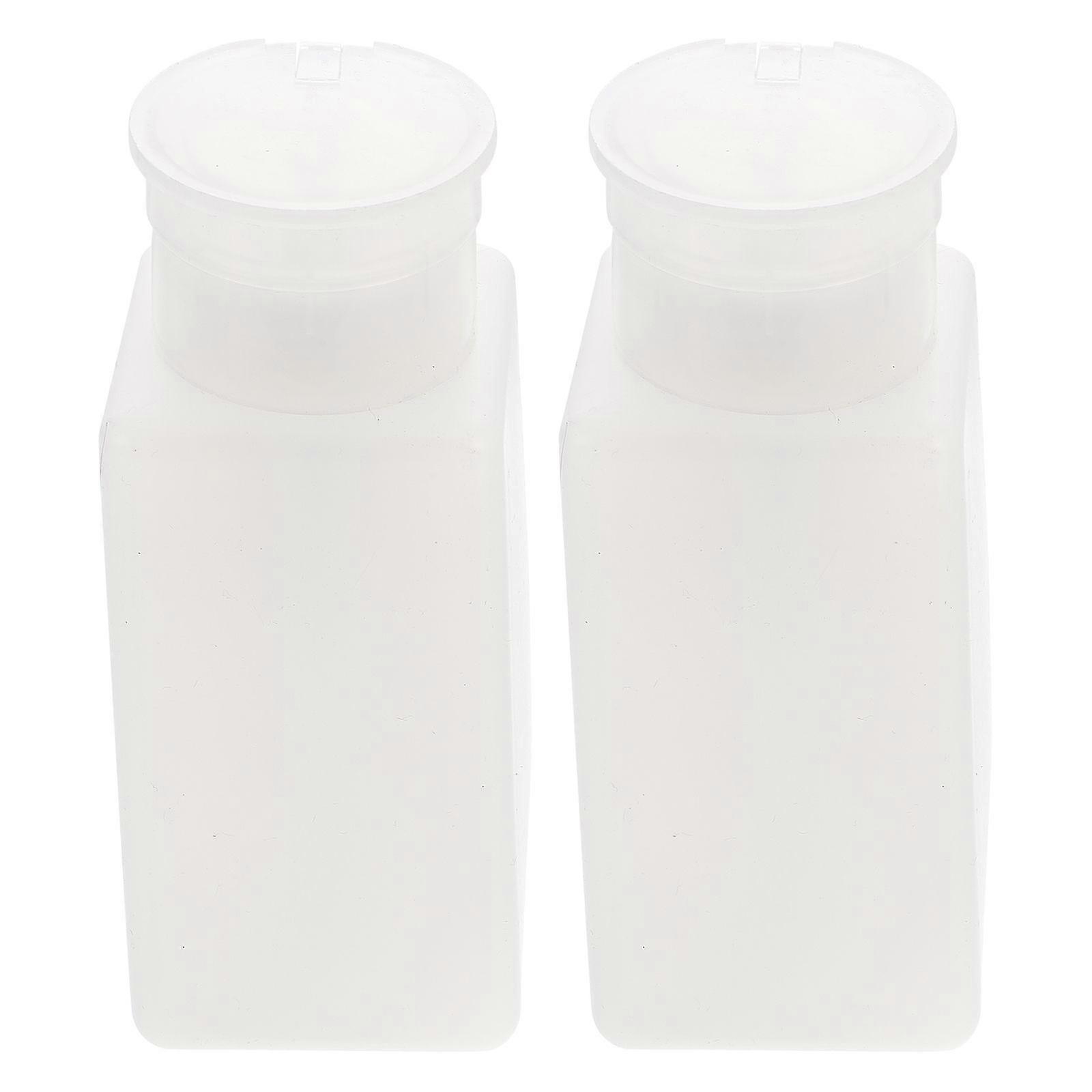 4Pcs Empty Bottles Alcohol Dispenser Bottle for Storage Portable Pe White