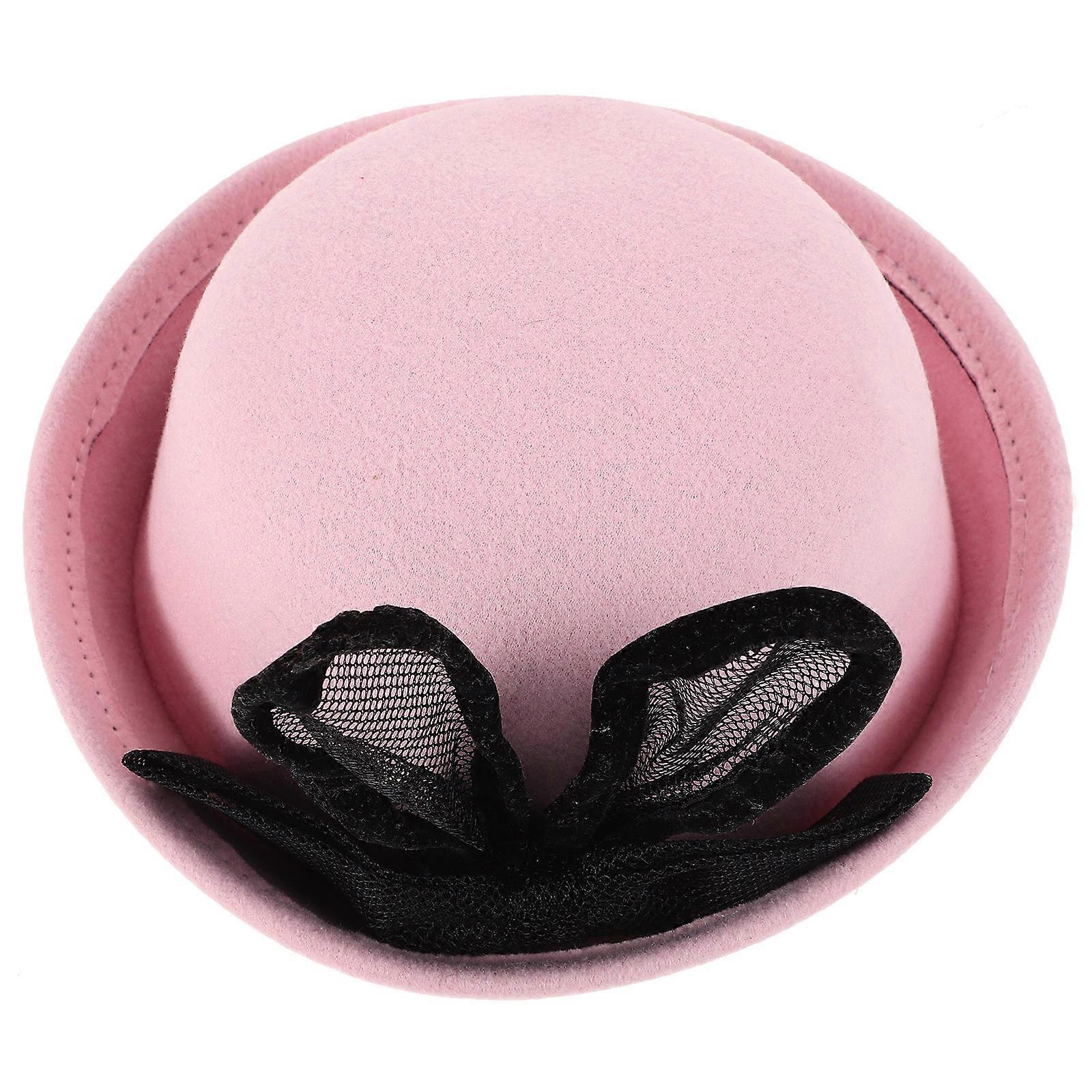 Woolen Kids Rabbit Ear Bucket Hat for Decoration Easter Baby Accessory