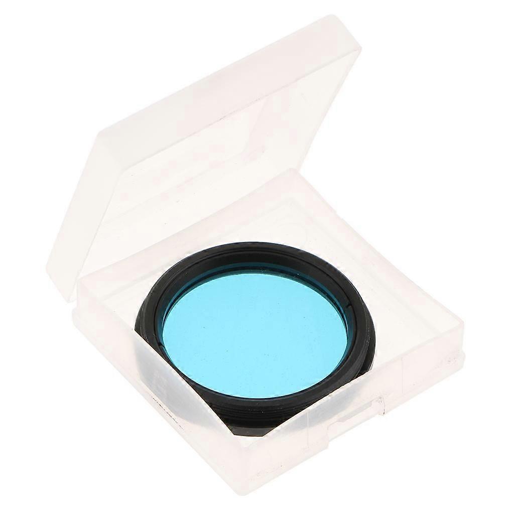 Astronomy Telescope Eyepiece Lens Color Filter 2''/50.8mm Moon Lunar Planet Sky Object More Surface Detail Optical Glass Metal Blue