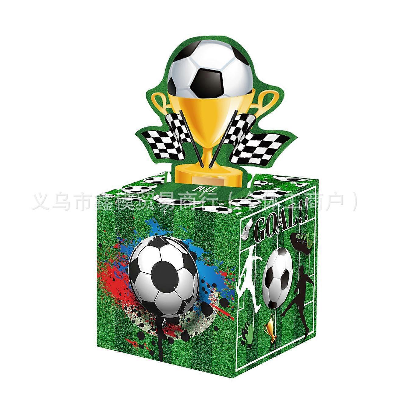 2025 football party decoration lottery money box theme atmosphere layout props paper lottery money box creative paper box