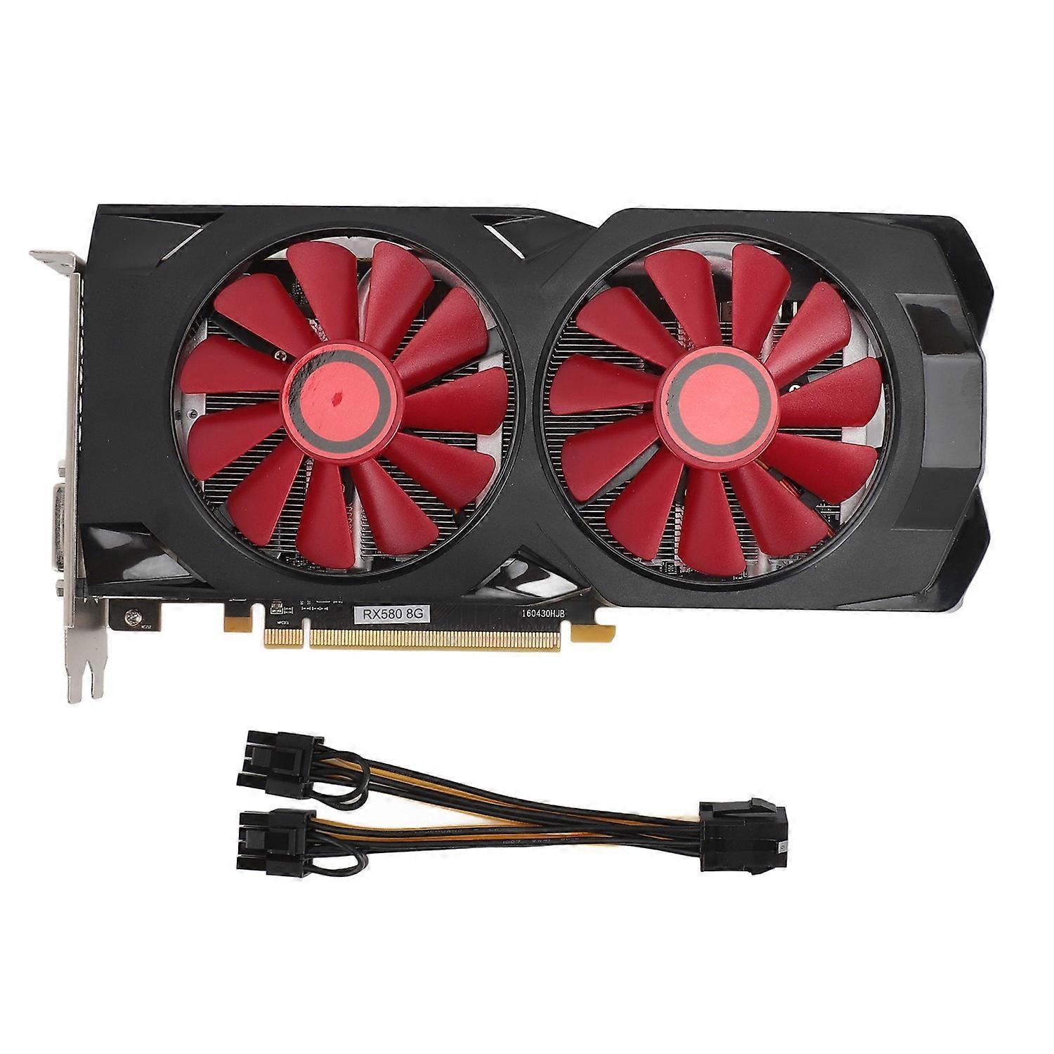 Feature:
1. HIGH PERFORMANCE: RX580 graphics card with 8GB GDDR5 memory, core frequency 1380MHz, vid
