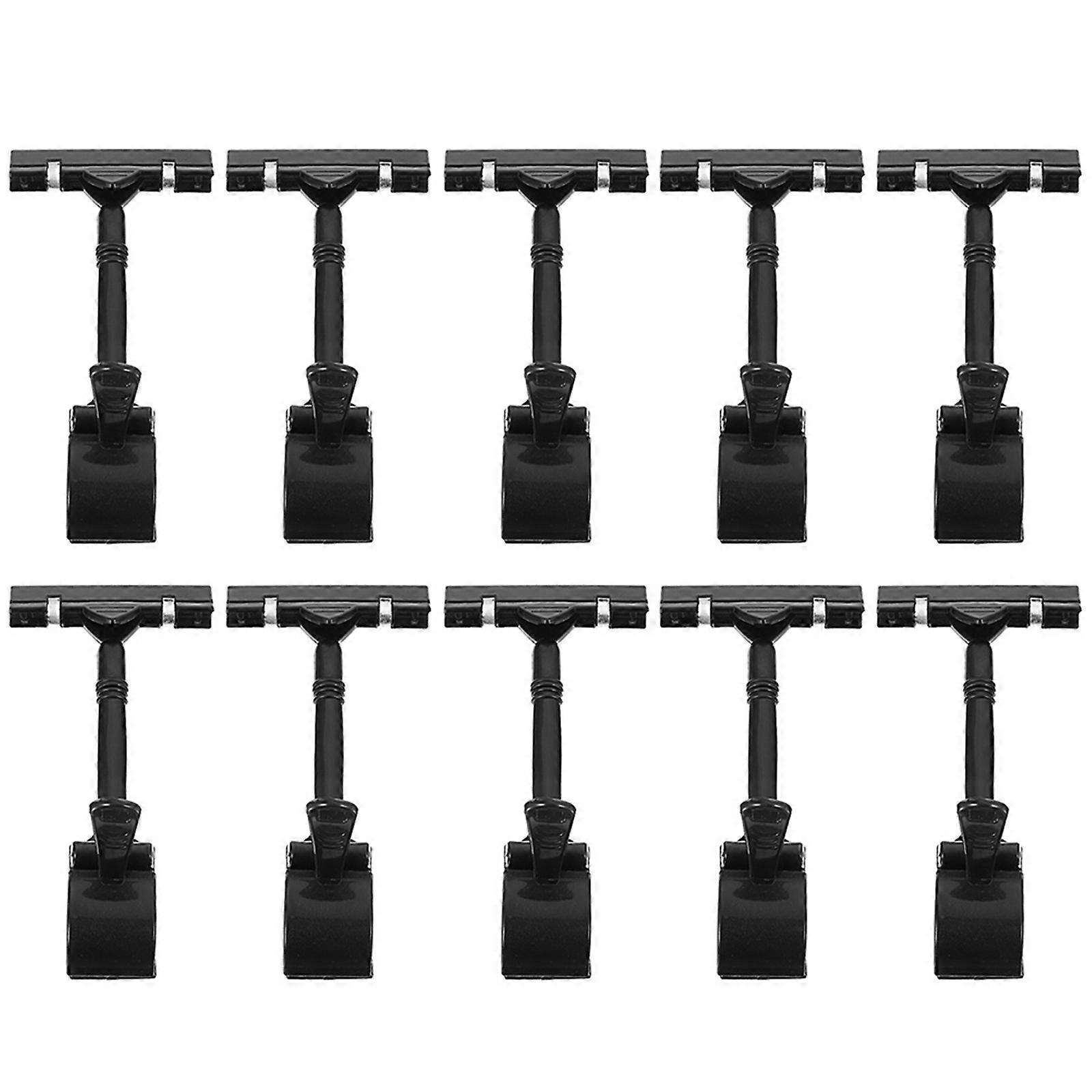 Clip Sign Holder For Retail Display 17X8.5 Cm For Shop Supermarket Easy Clamping 50 Pcs