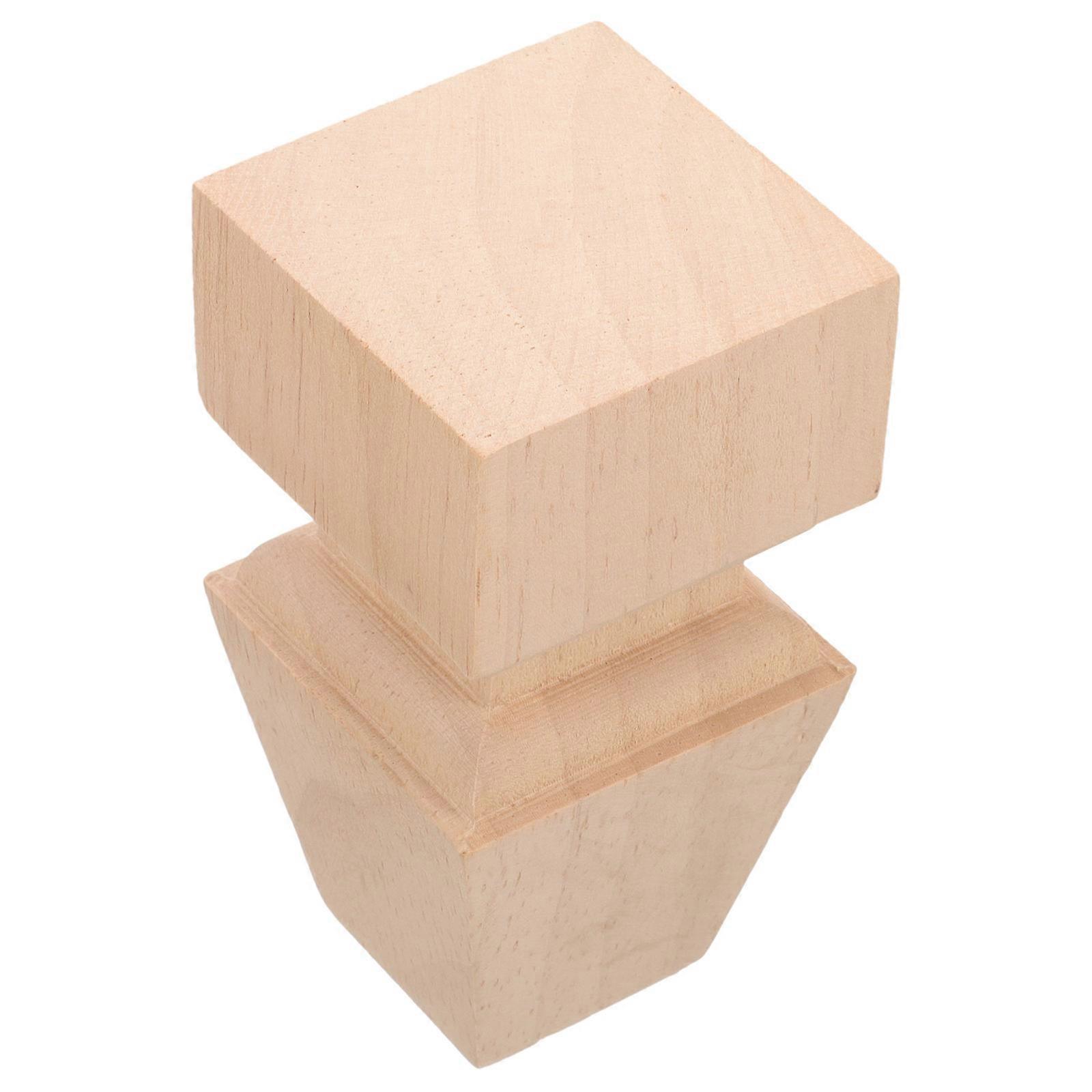 3Pcs Wooden Furniture Legs For Home Users Chairs Tables Cabinets Cylindrical Shape Stability