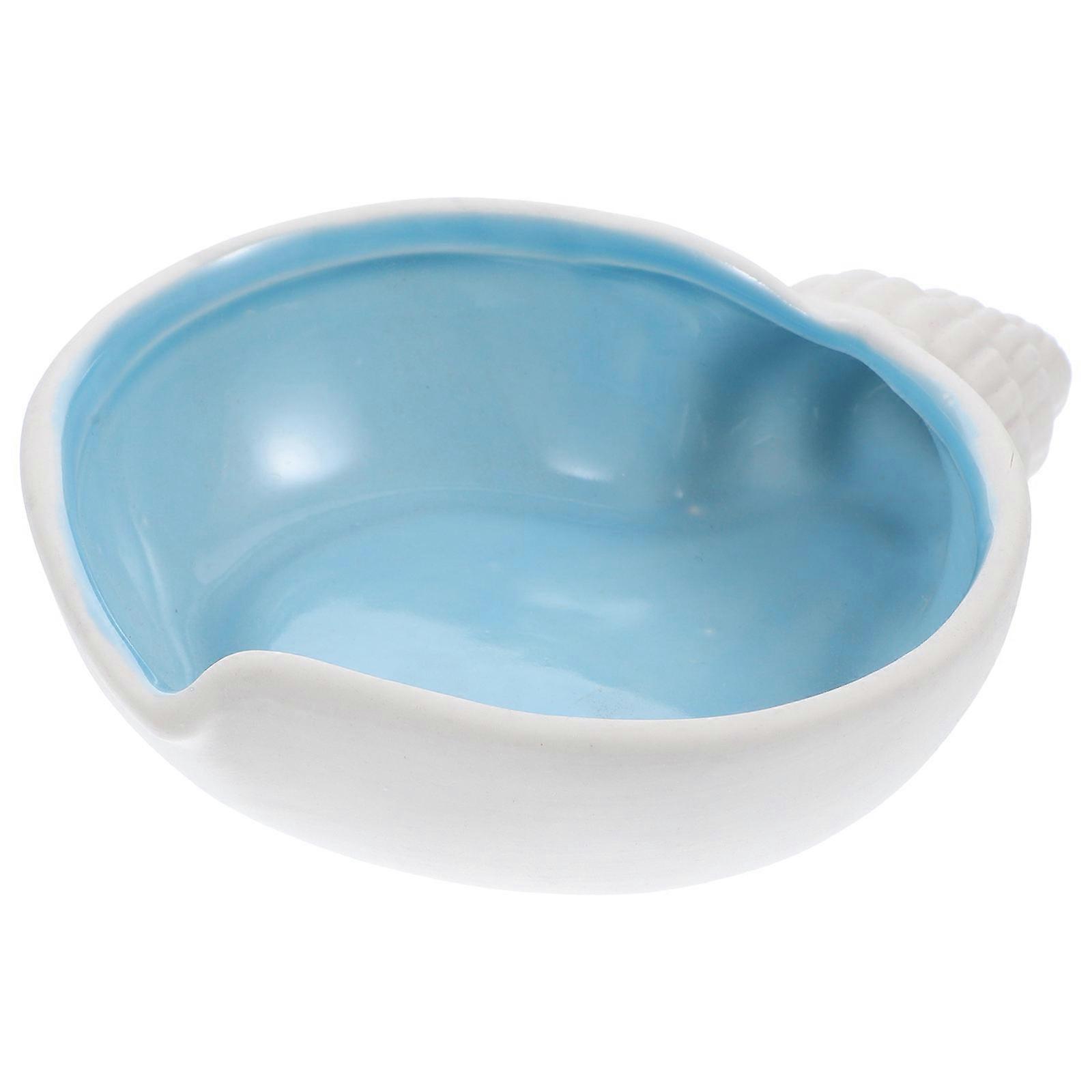 Ceramic Conch Bowl for Storage Use 5Pcs White Decorative Trinket Containers