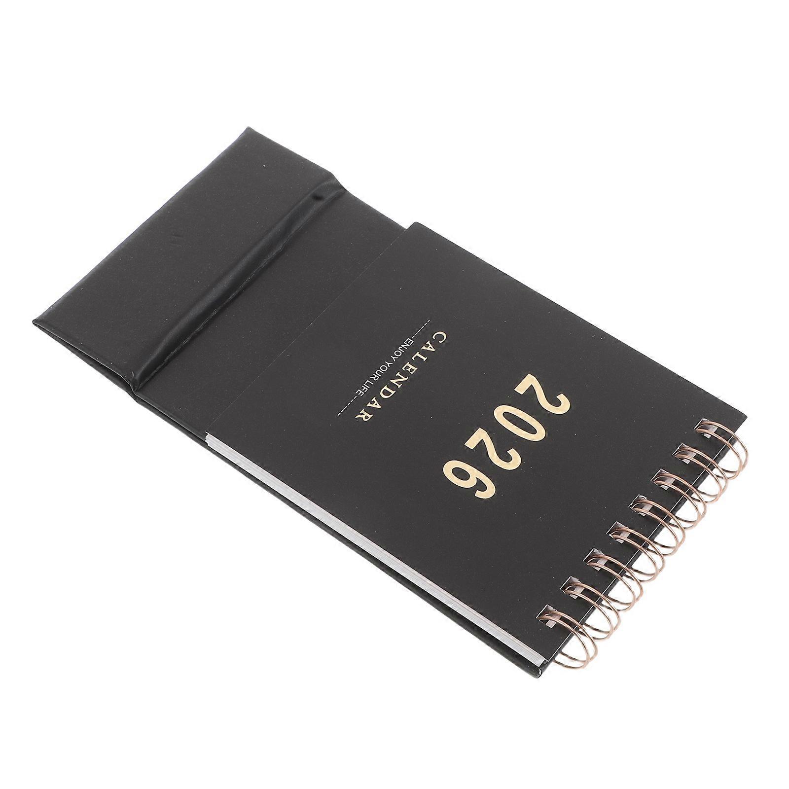 2026 Mini Desk Calendar for Office Planning with 5Pcs Standing Flip Sheets