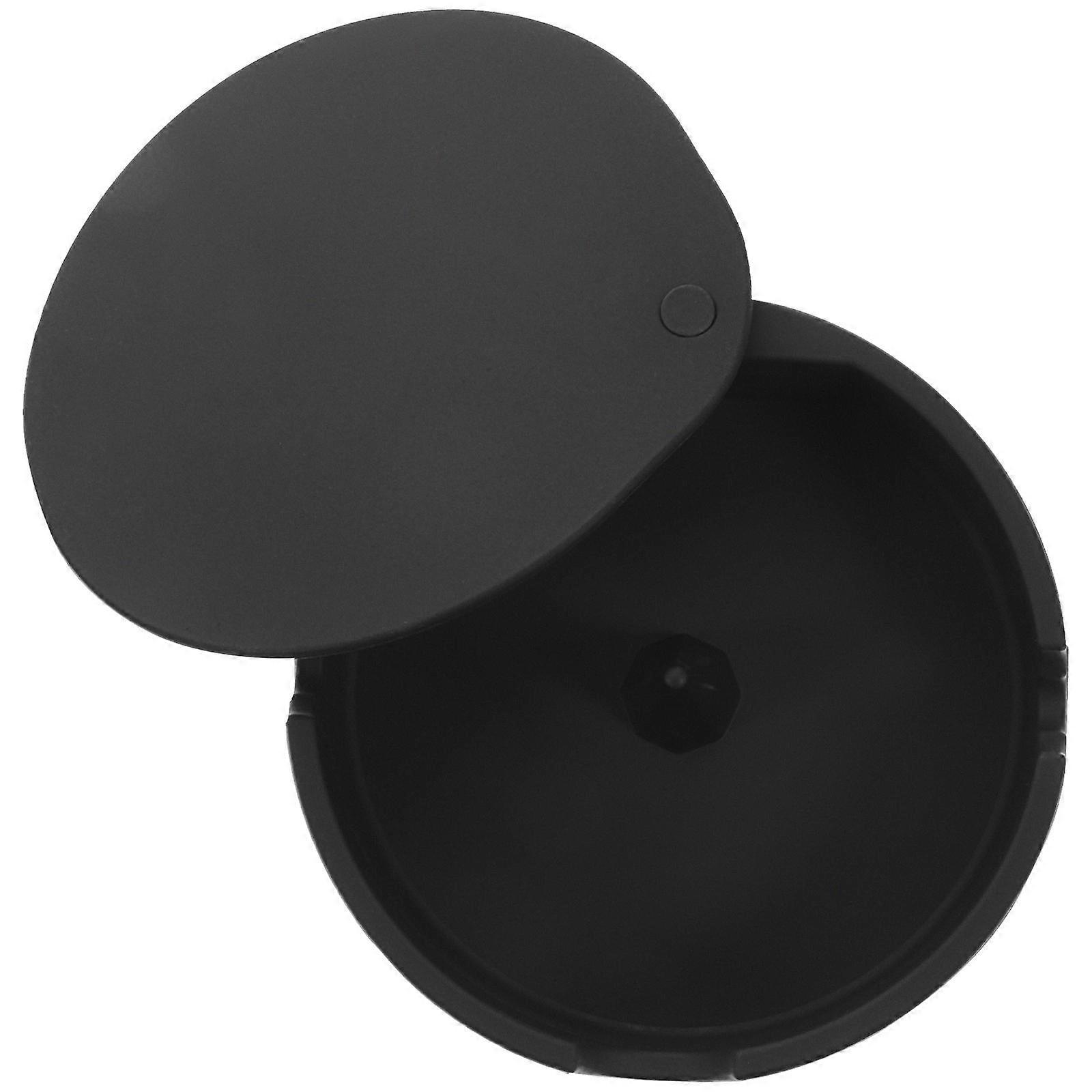 Ashtray with Lid Silicone Ashtray for Storage 3Pcs Black Desktop Set