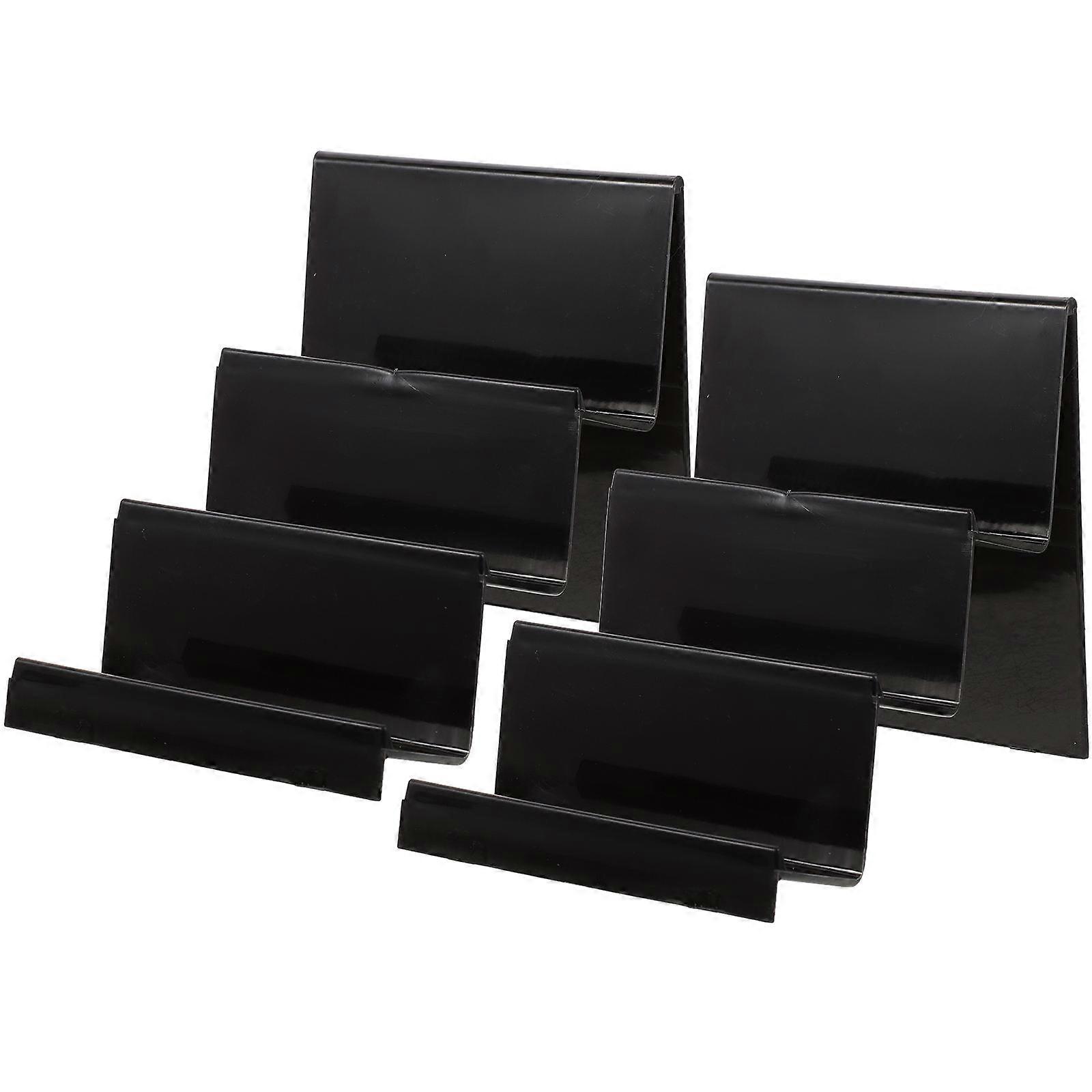 4 Pcs Acrylic Wallet Display Rack Holder For Retail Space Shopping Malls And Home Black Simple Stylish Storage
