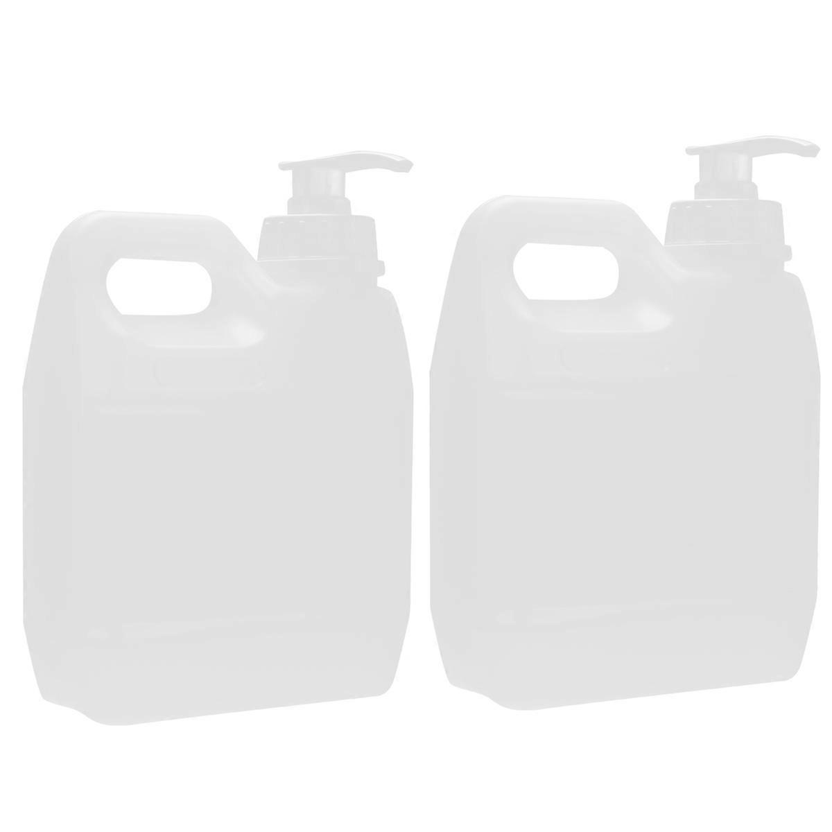 Cosmetics Holders Plastic Pump Bottle for Storage Use 6Pcs 1L Containers
