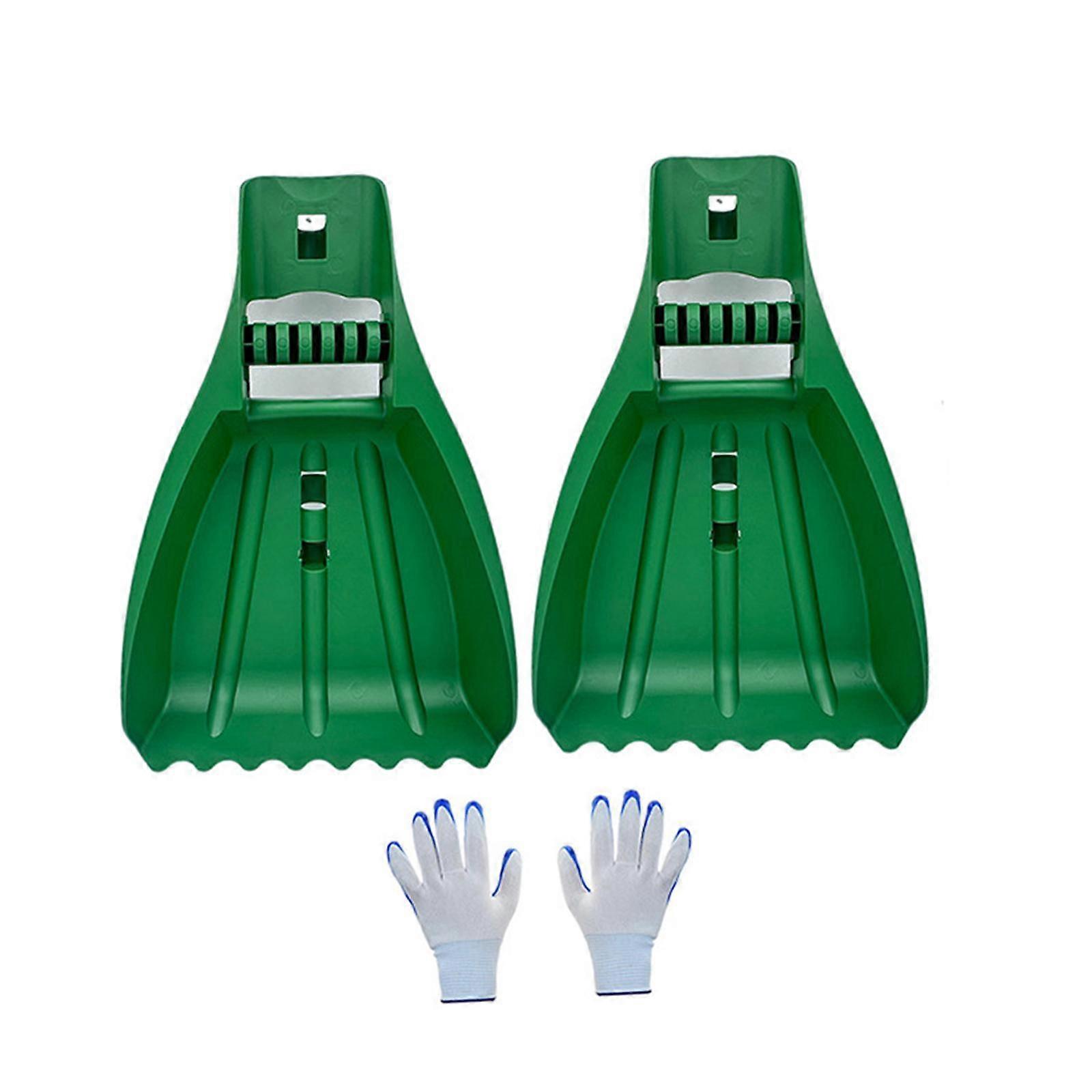 Leaf Scoops Multipurpose Garden Rake Grabbers for Trash Lawn Debris Cleaning