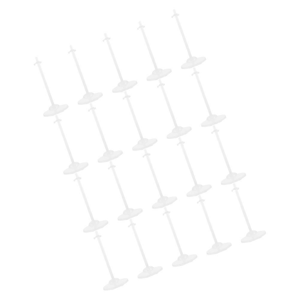 Transparent Doll Display Stand Plastic Holder for Action Figures 100Pcs