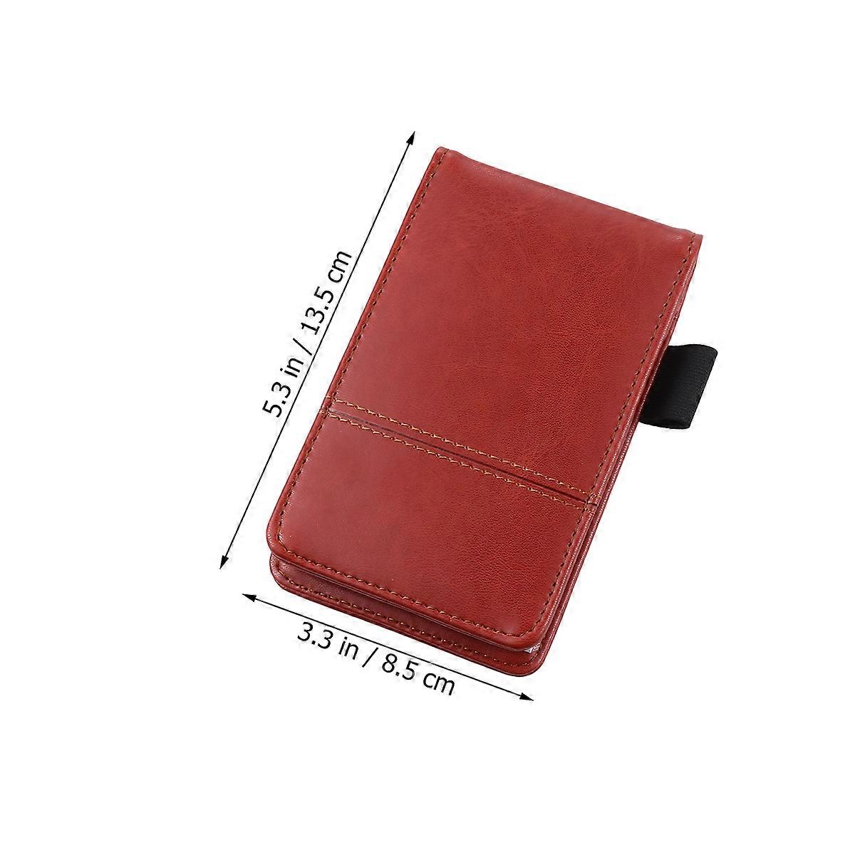 Tear Off Notepad A7 Size Notebook Portable Red-brown Paper for Daily Life Note Paper 1Pack