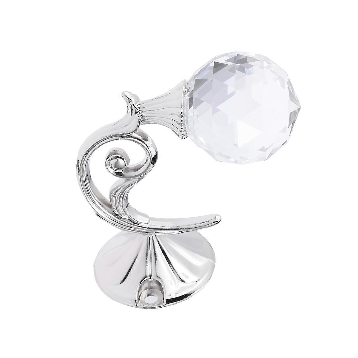 Crystal Curtain Holder Metal Wall Mounted Tieback Hooks 3Pcs Set