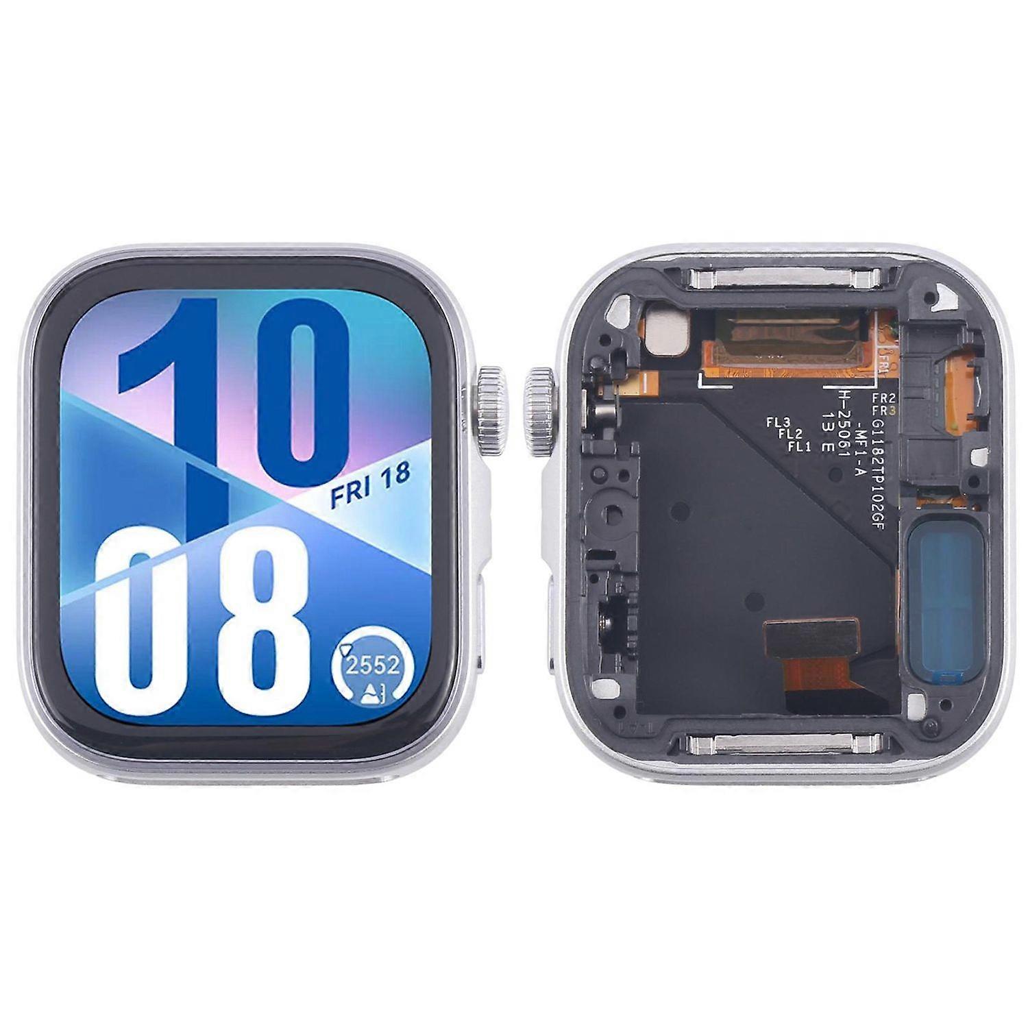 For Huawei Watch Fit 4 LCD Display Replacement Part with Frame Silver Repair