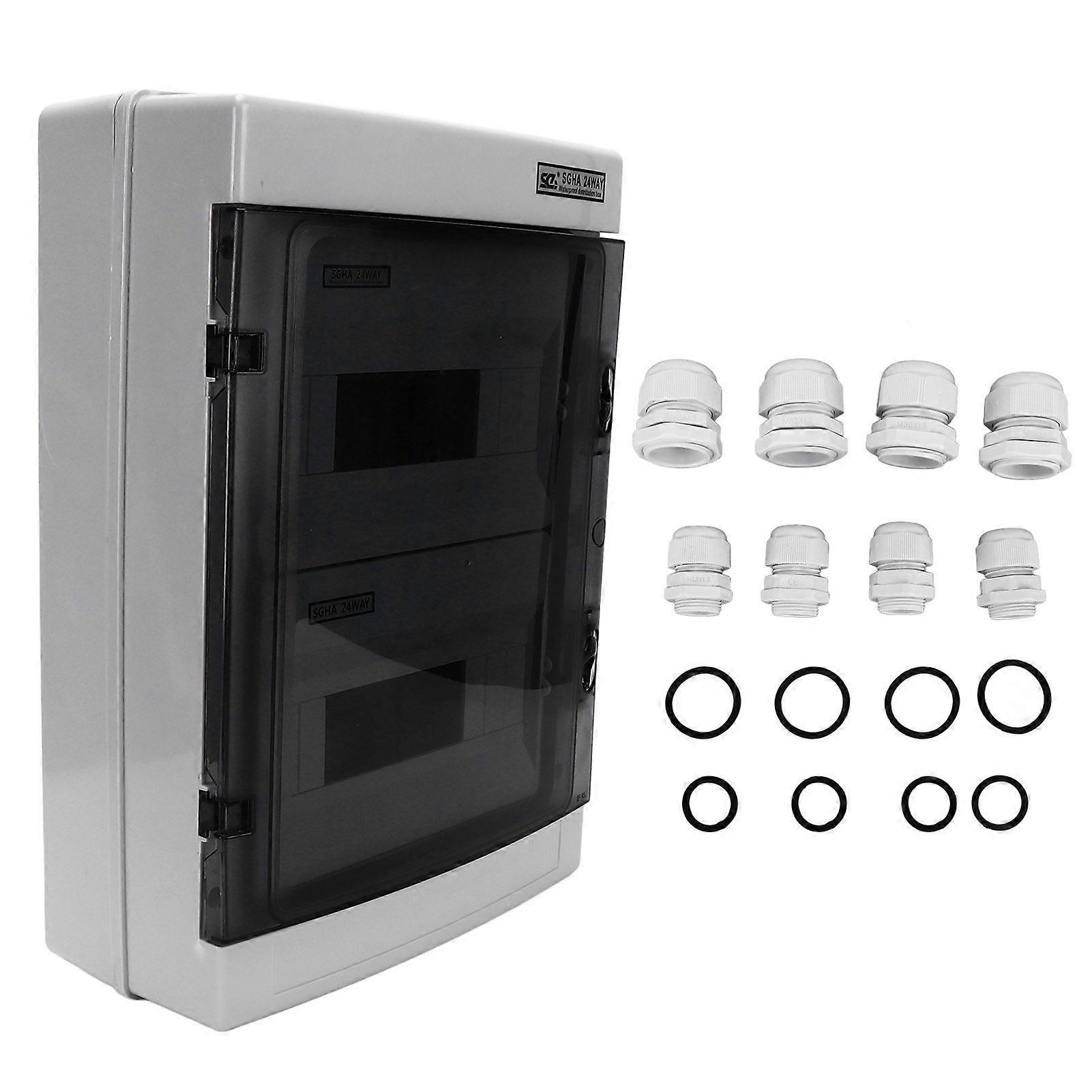 Waterproof Distribution Box IP65 24 Way Power Distributions Protection Boxes for Communication